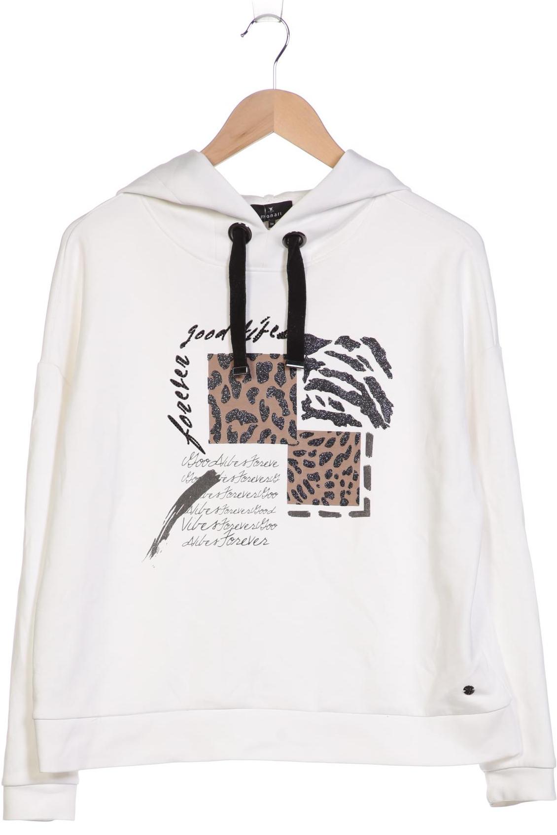 

monari Damen Kapuzenpullover, weiß, Gr. 38