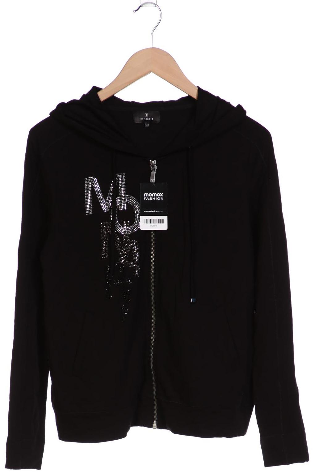 

monari Damen Kapuzenpullover, schwarz, Gr. 38