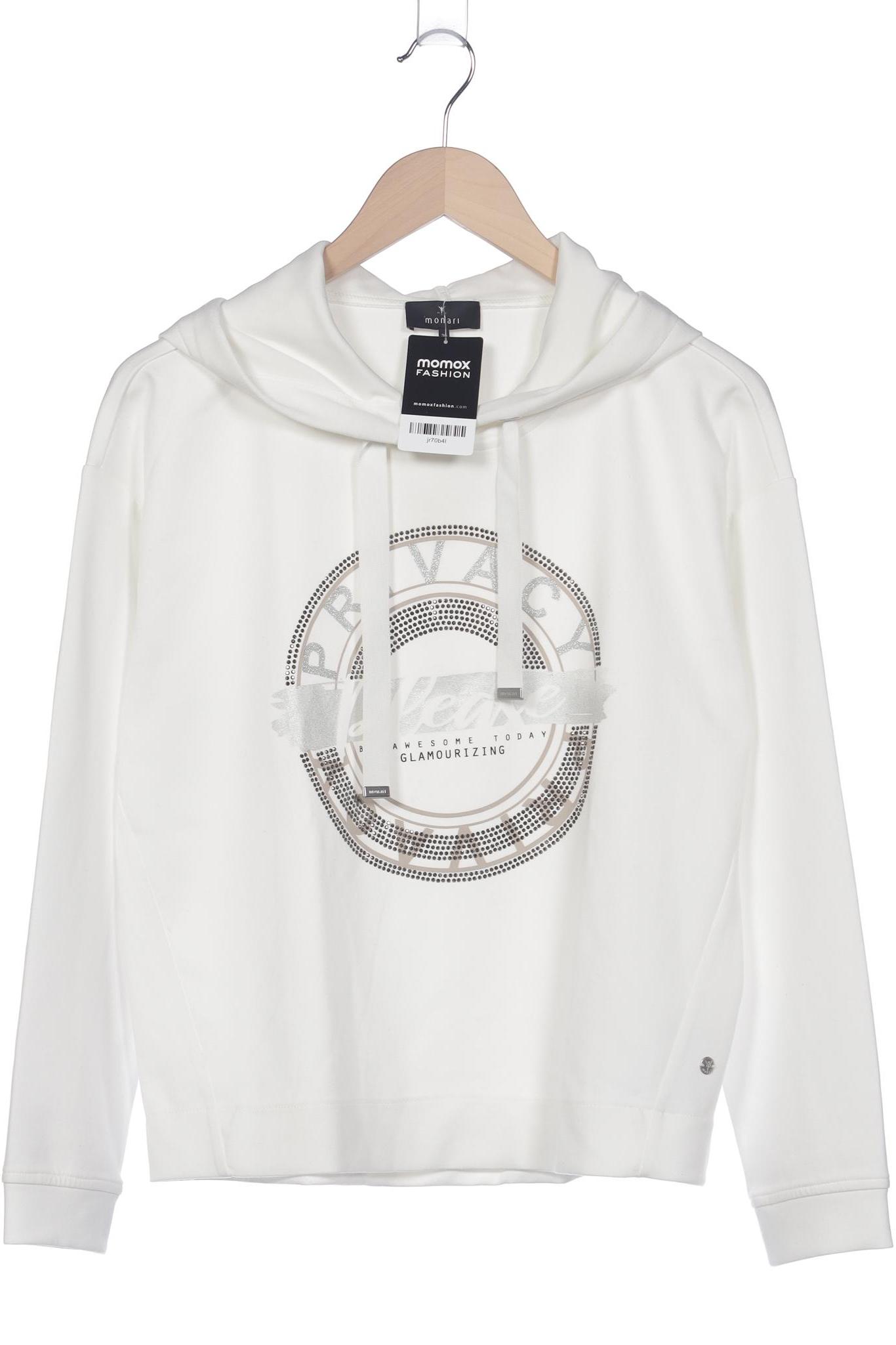 

monari Damen Kapuzenpullover, weiß, Gr. 36