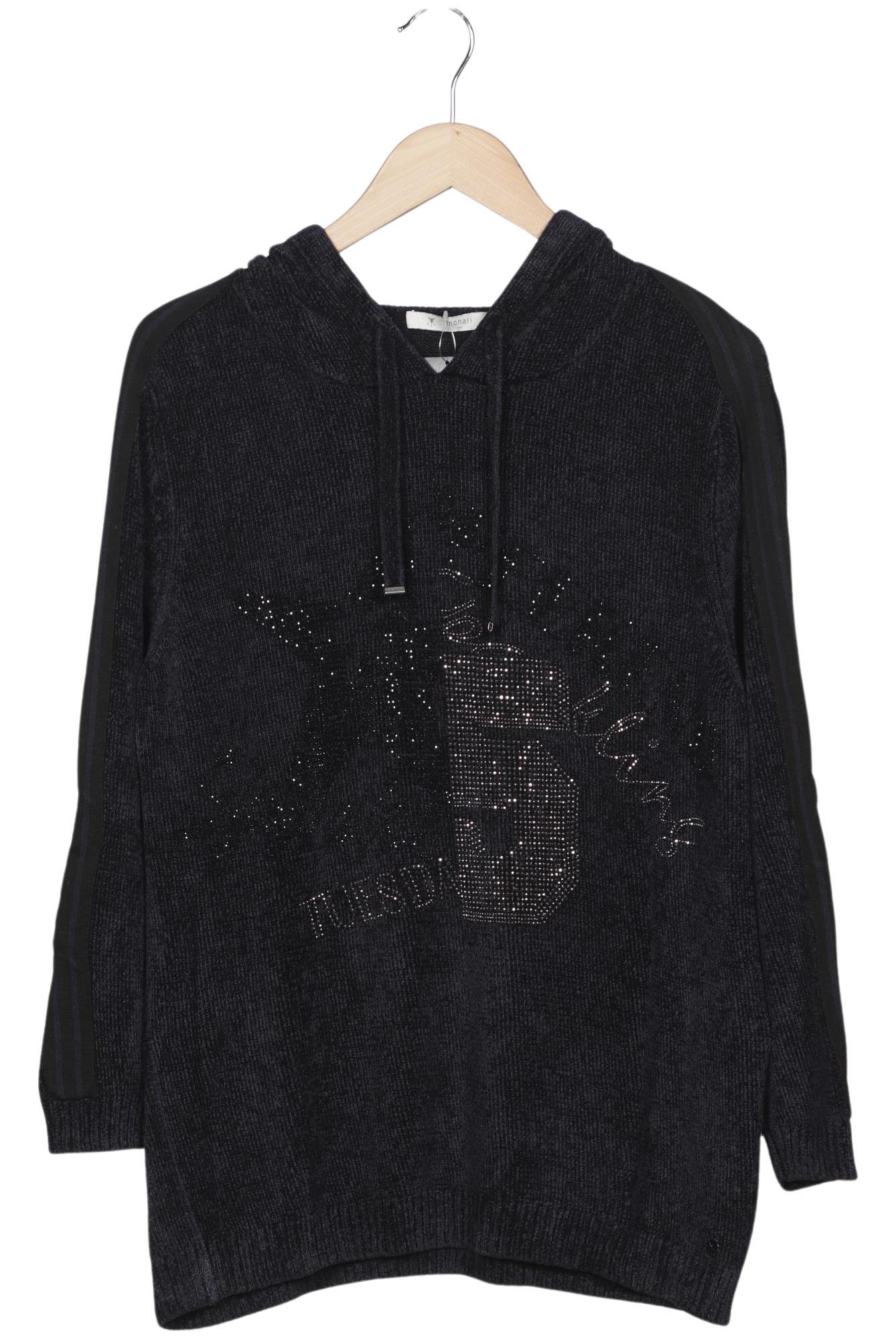 

monari Damen Kapuzenpullover, schwarz, Gr. 44