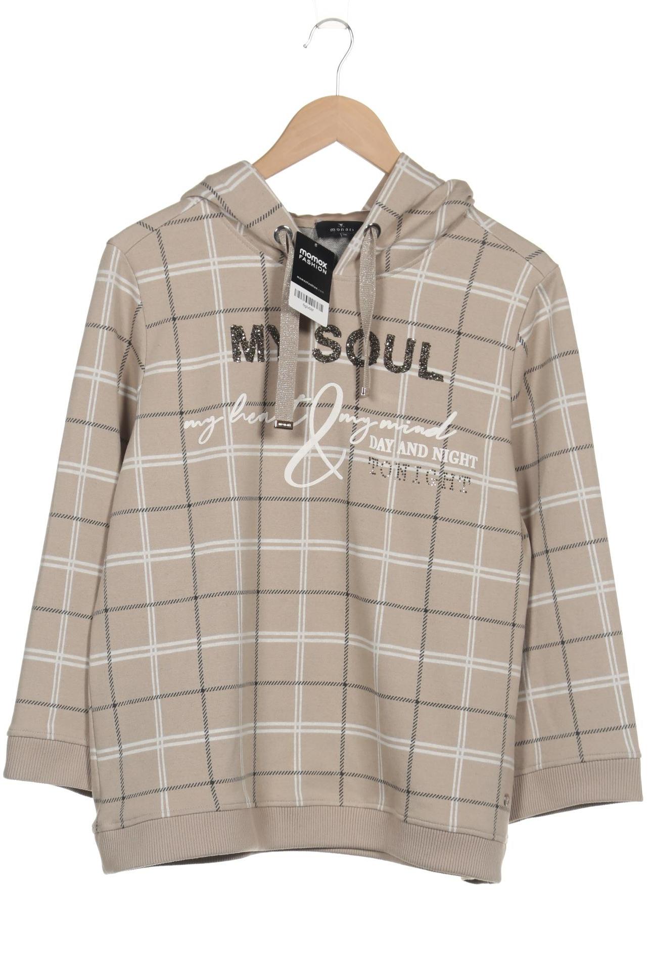

monari Damen Kapuzenpullover, beige, Gr. 38
