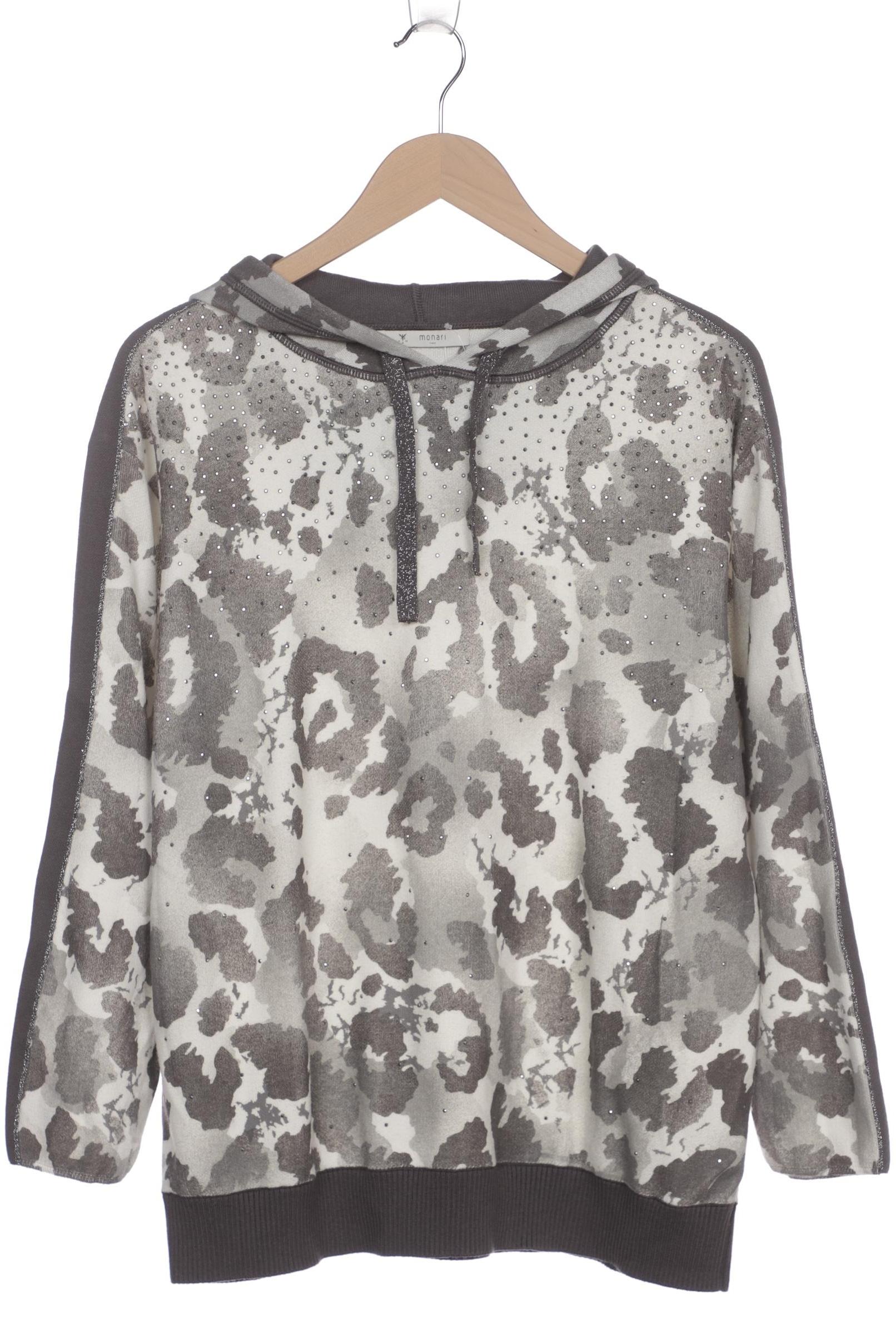 

monari Damen Kapuzenpullover, grau, Gr. 44