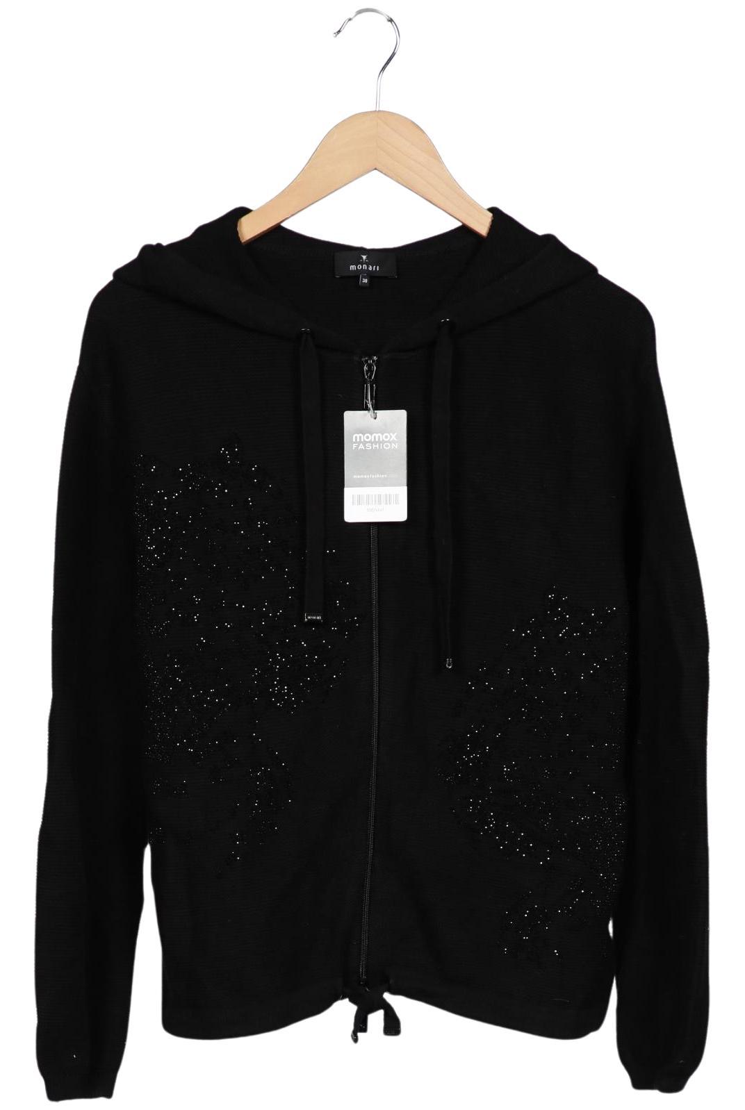 

monari Damen Kapuzenpullover, schwarz, Gr. 38