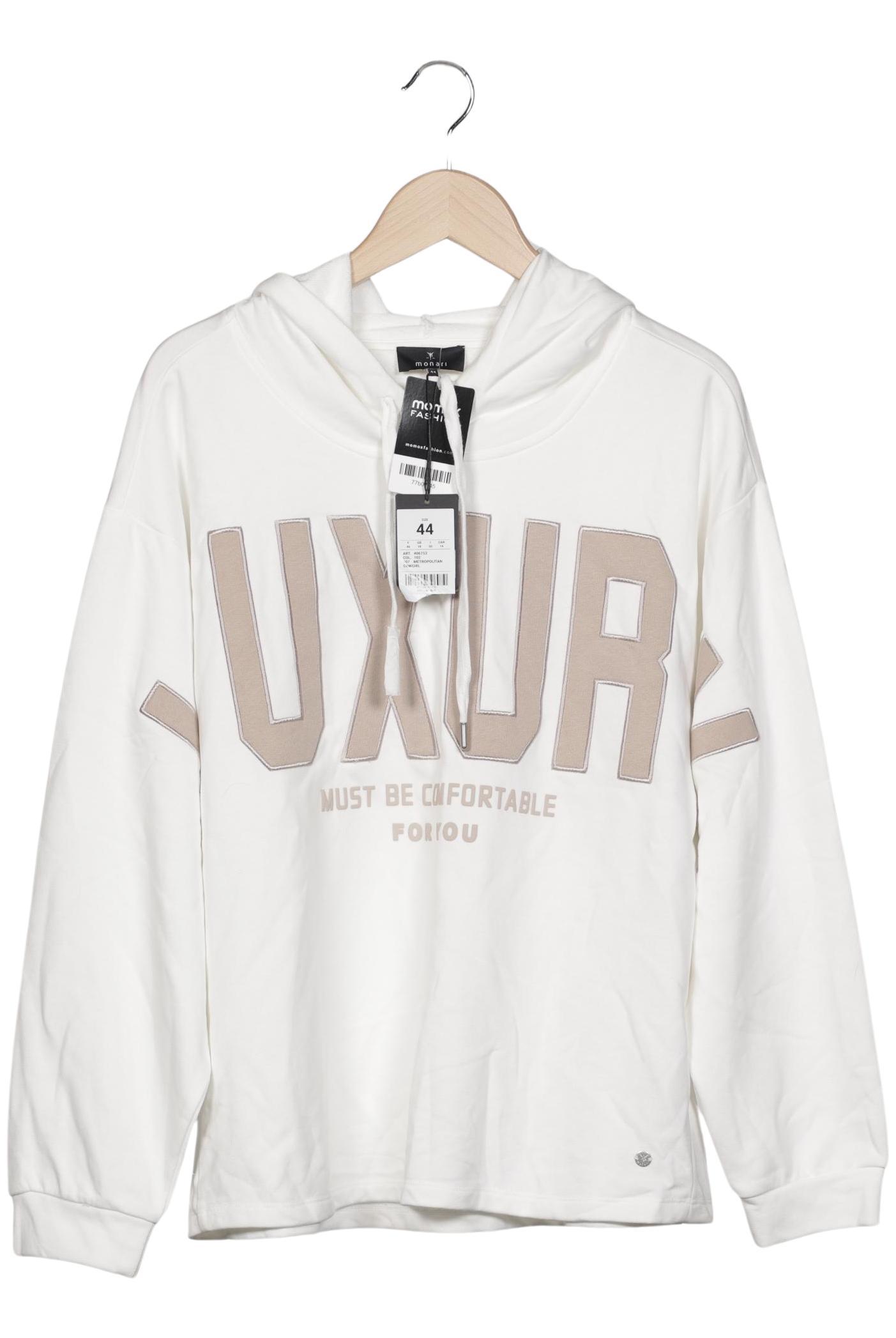 

monari Damen Kapuzenpullover, cremeweiß, Gr. 44