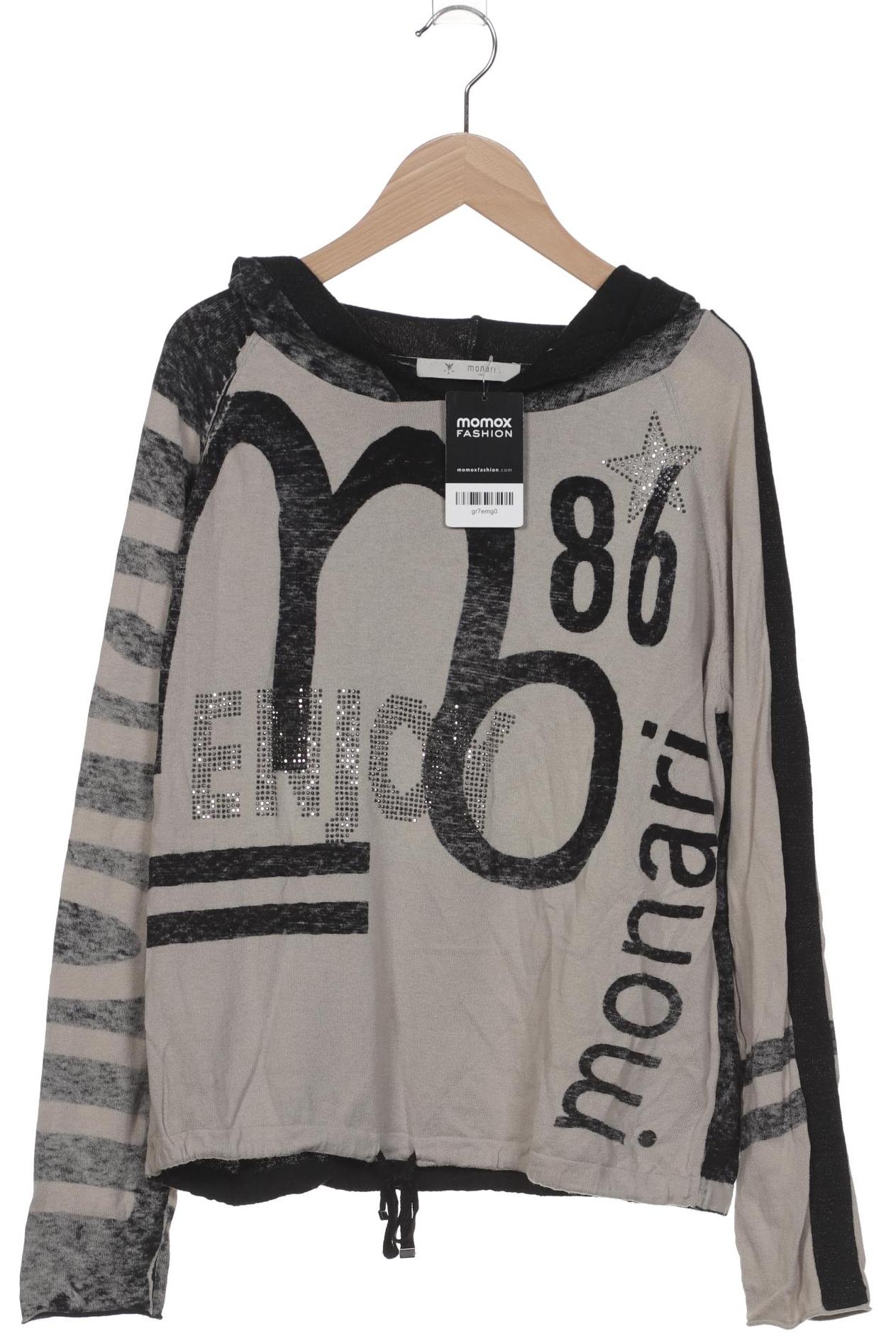 

monari Damen Kapuzenpullover, grau, Gr. 38