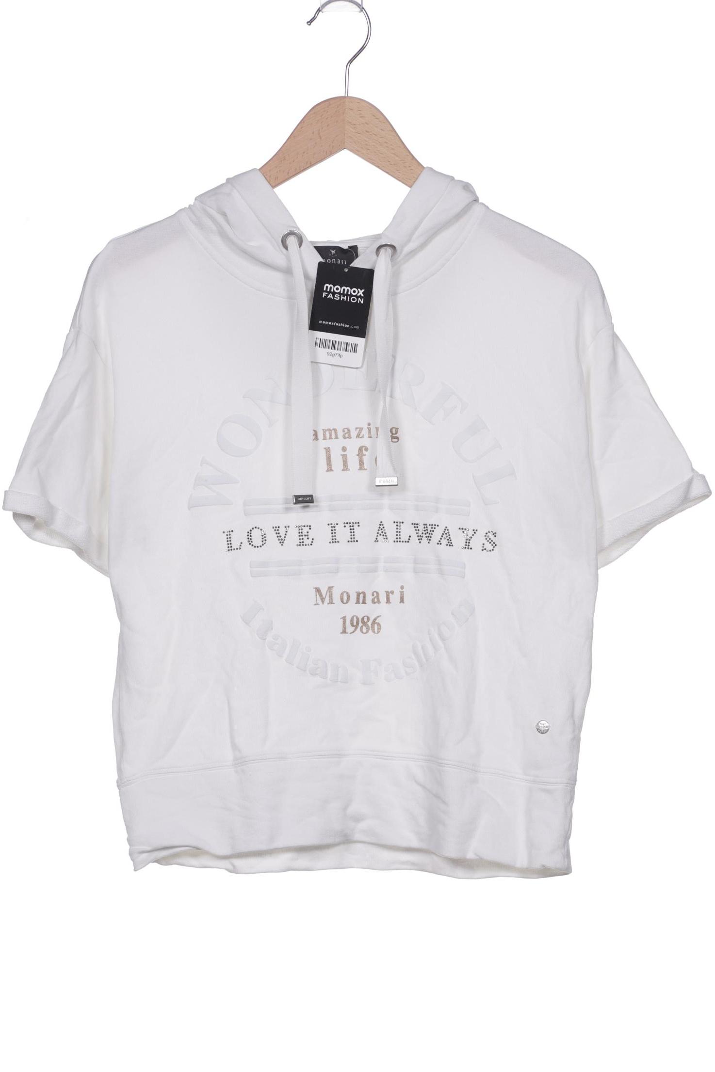 

monari Damen Kapuzenpullover, weiß, Gr. 36