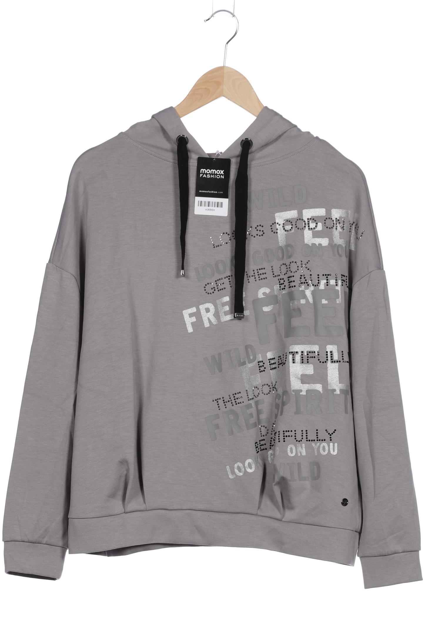 

monari Damen Kapuzenpullover, grau, Gr. 42