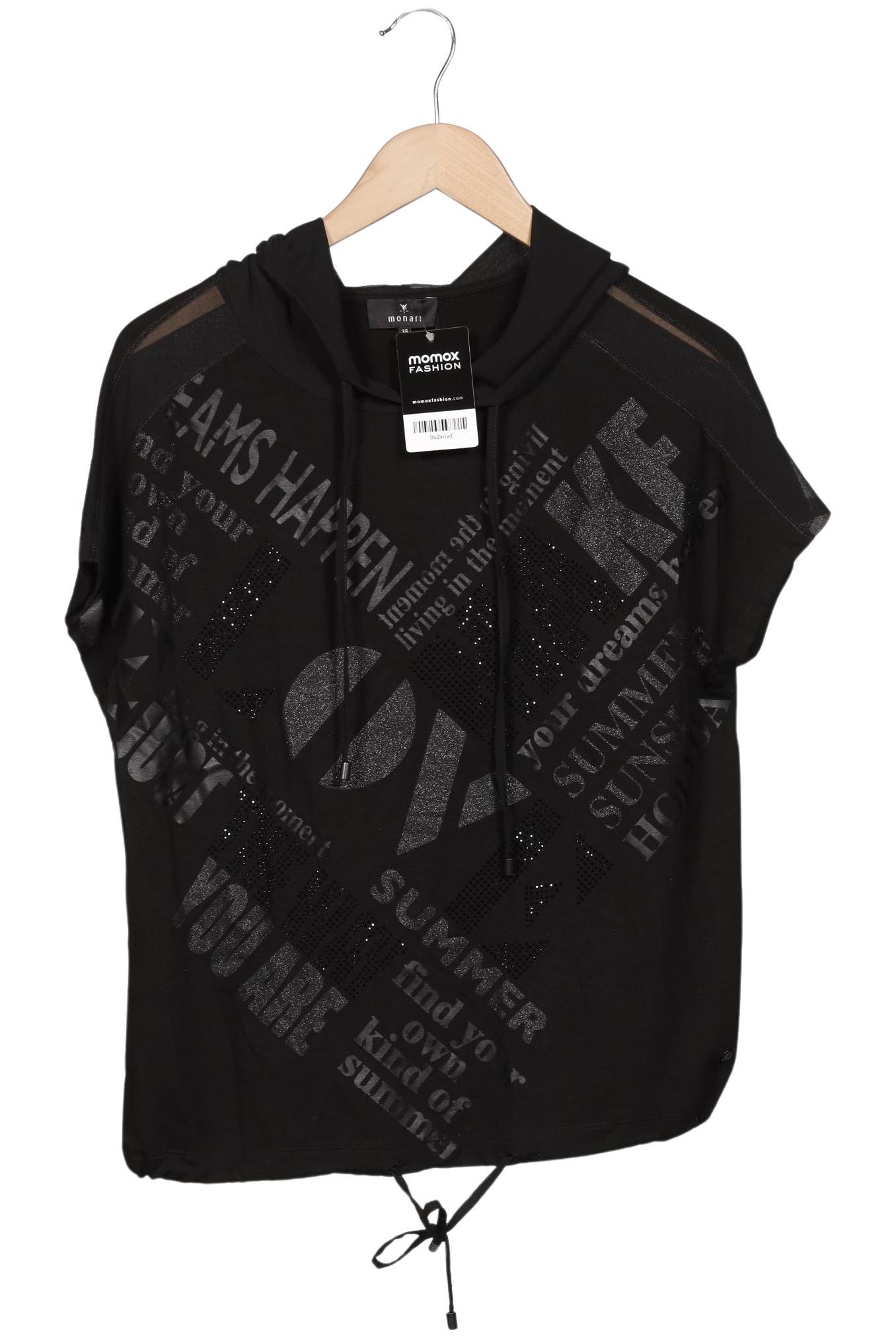 

monari Damen Kapuzenpullover, schwarz, Gr. 36