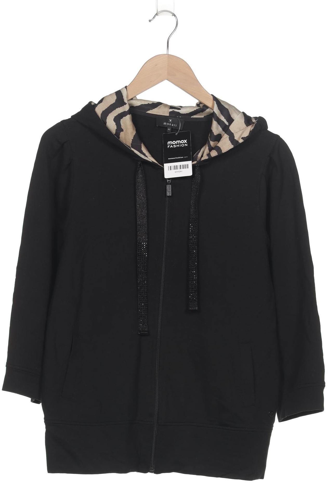 

monari Damen Kapuzenpullover, schwarz, Gr. 42