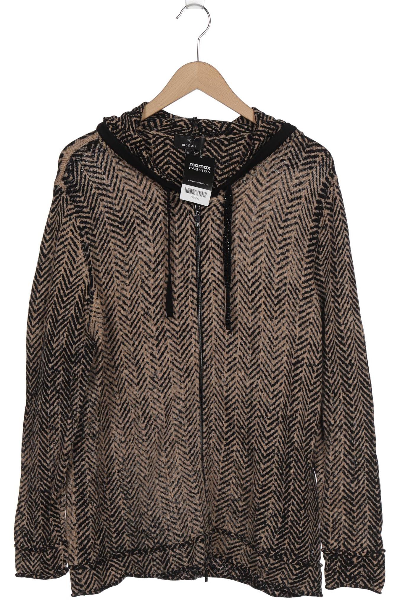 

monari Damen Kapuzenpullover, braun, Gr. 46