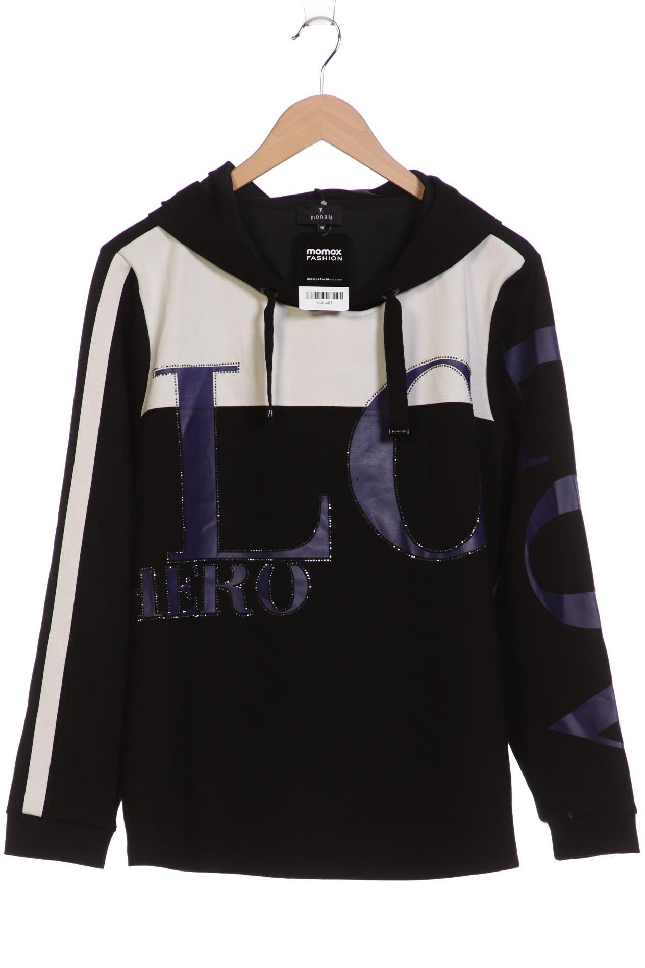 

monari Damen Kapuzenpullover, schwarz, Gr. 46