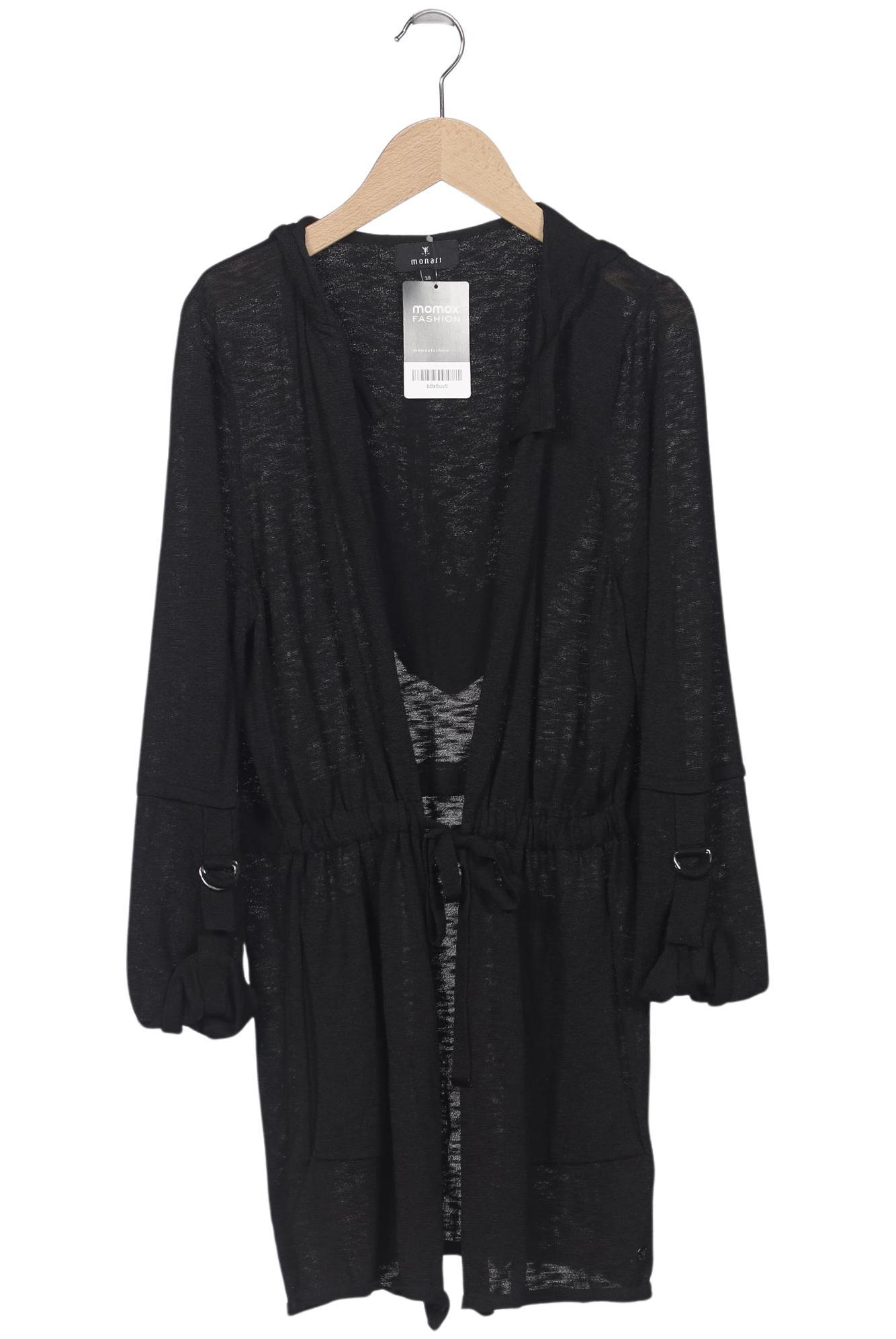 

monari Damen Kapuzenpullover, schwarz, Gr. 38