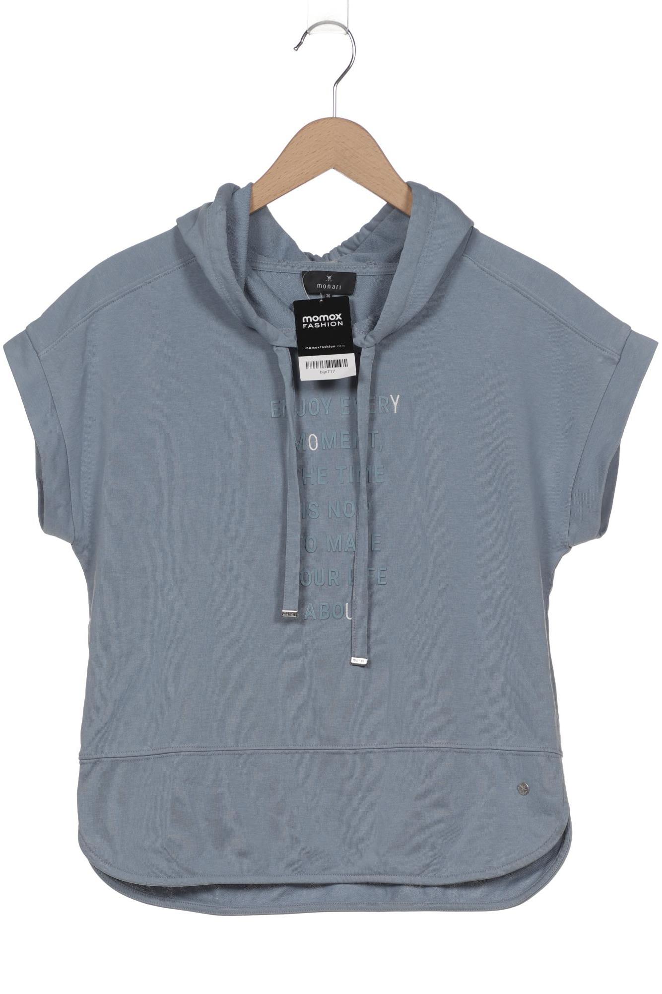 

monari Damen Kapuzenpullover, blau, Gr. 36