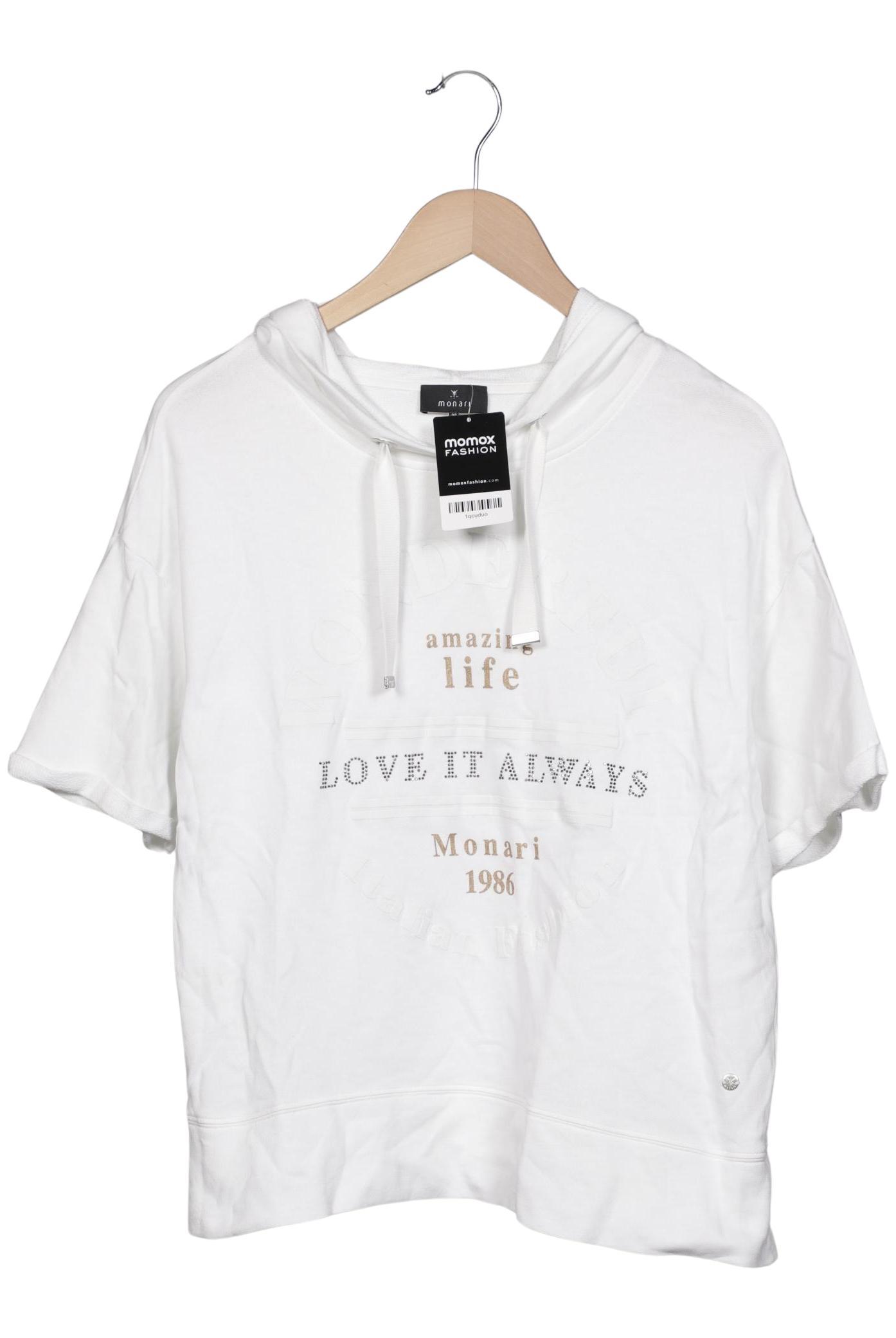 

monari Damen Kapuzenpullover, weiß, Gr. 38