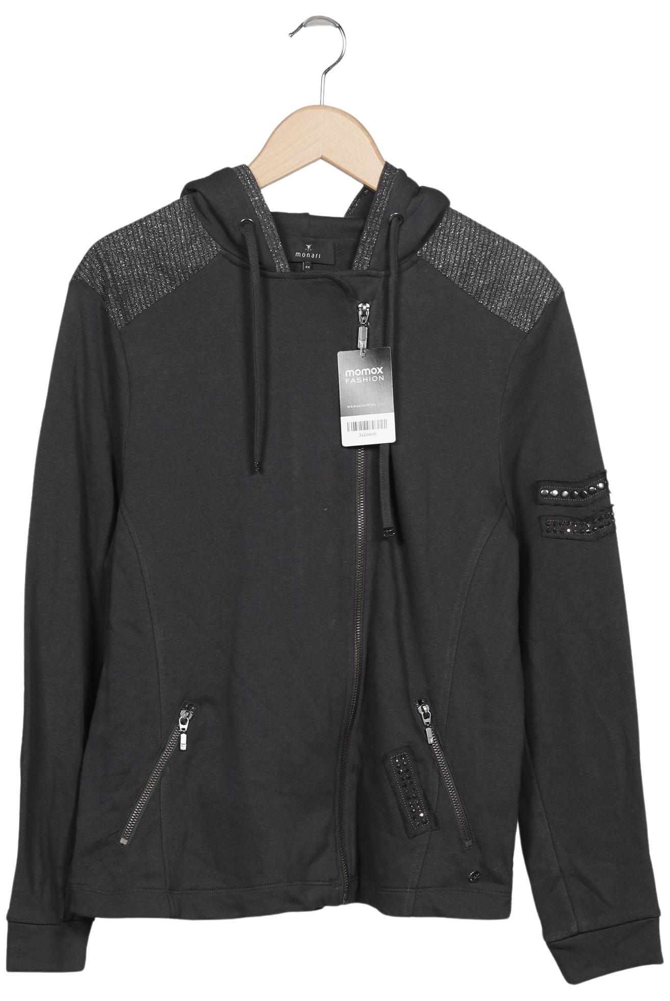 

monari Damen Kapuzenpullover, grau, Gr. 44