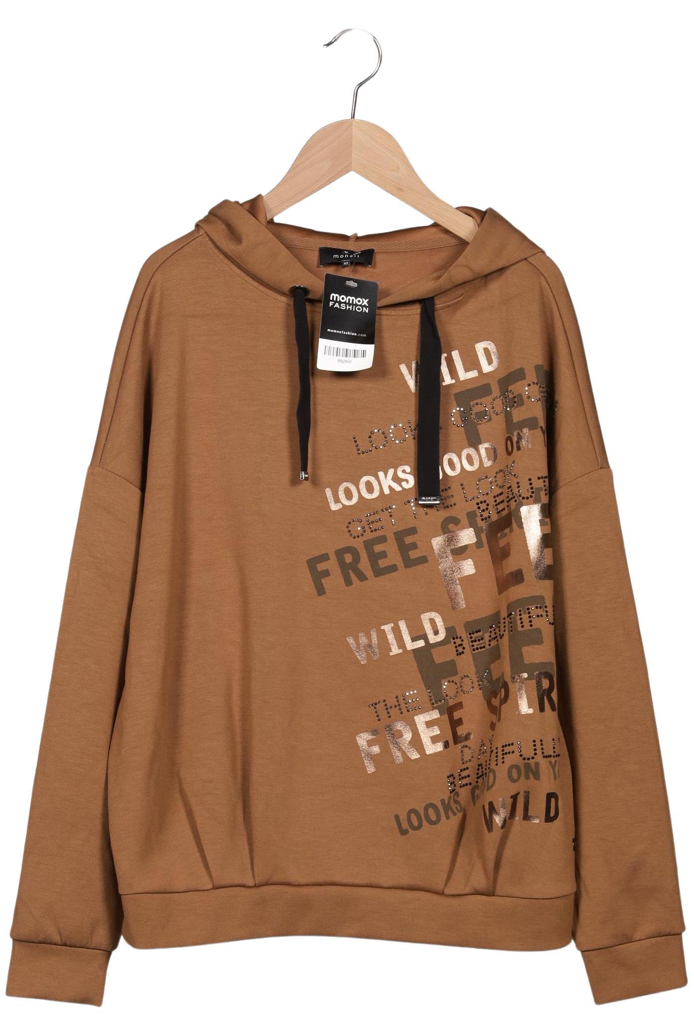 

monari Damen Kapuzenpullover, braun, Gr. 42