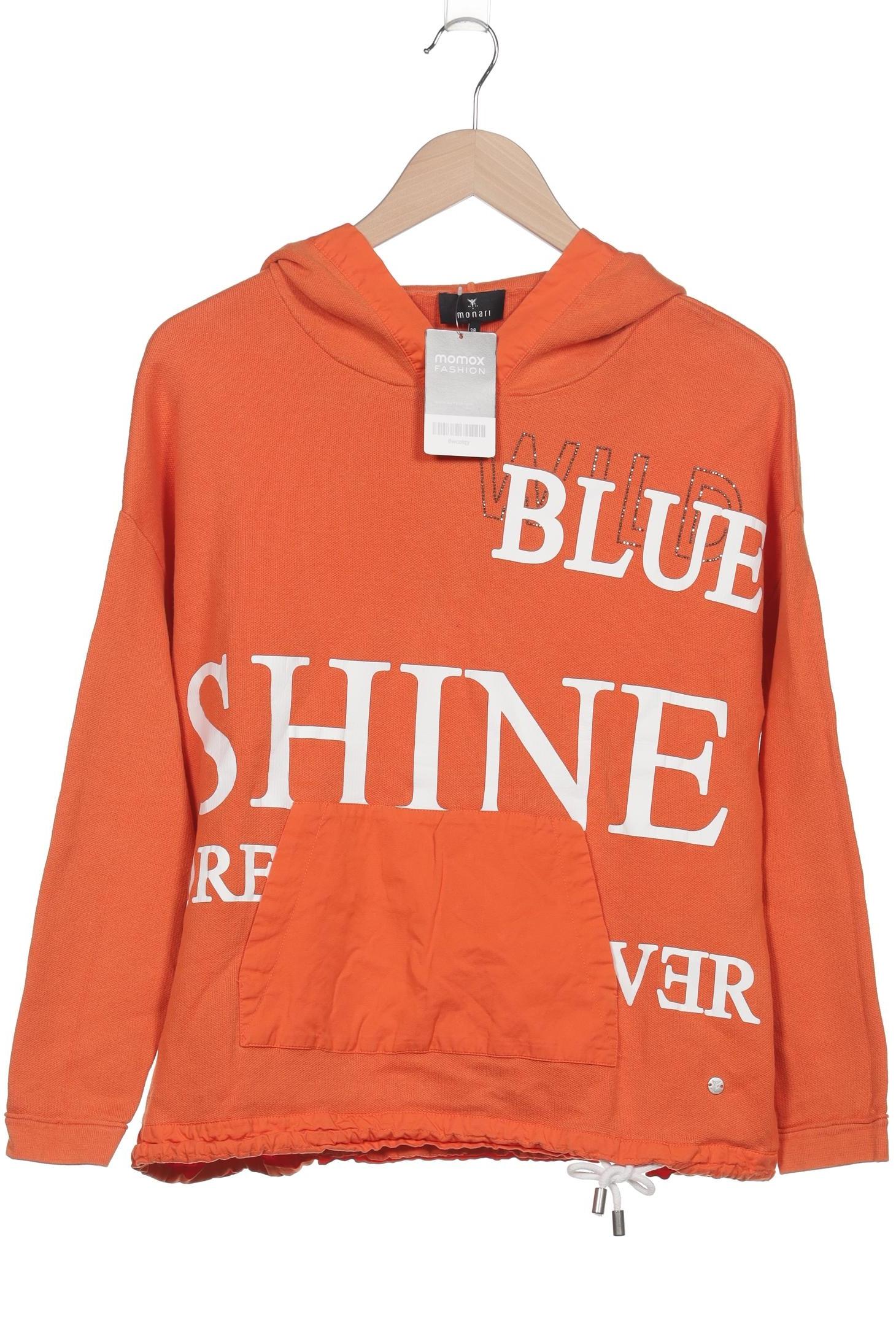 

monari Damen Kapuzenpullover, orange, Gr. 38