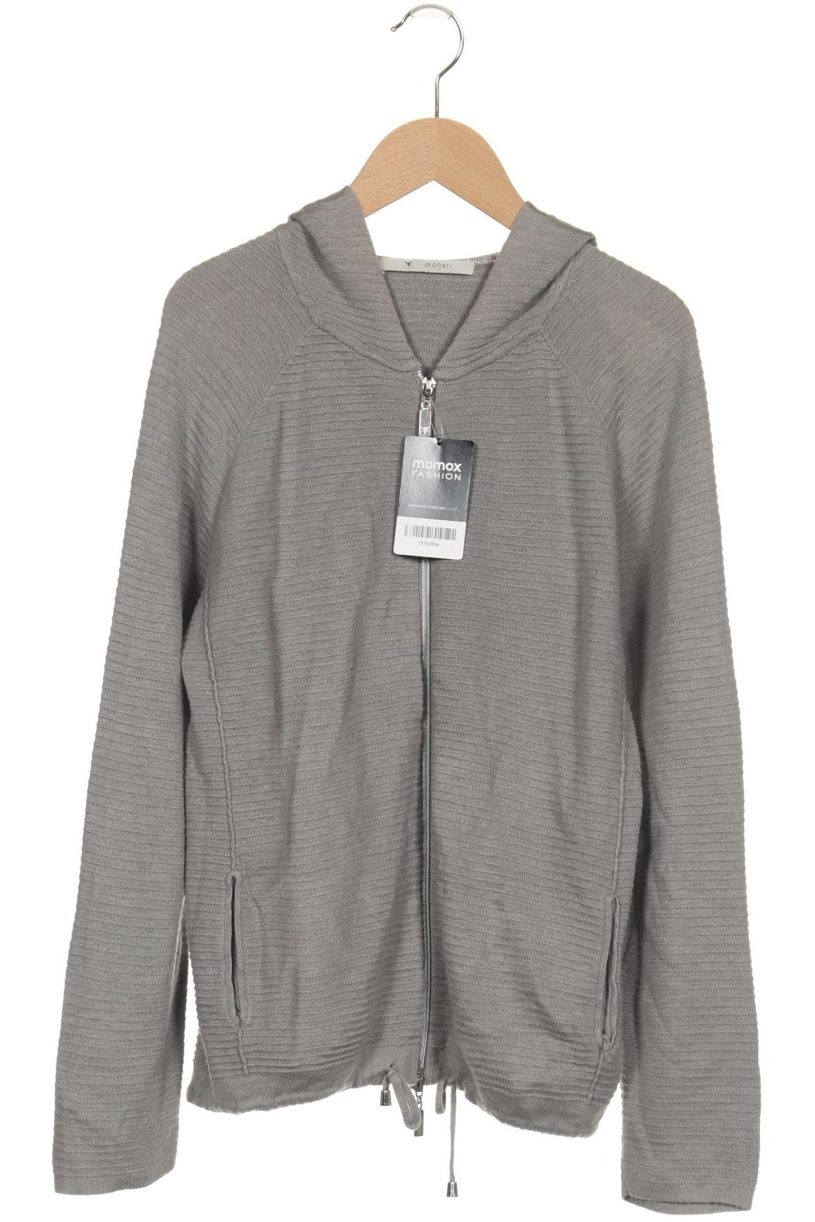 

monari Damen Kapuzenpullover, grau, Gr. 36