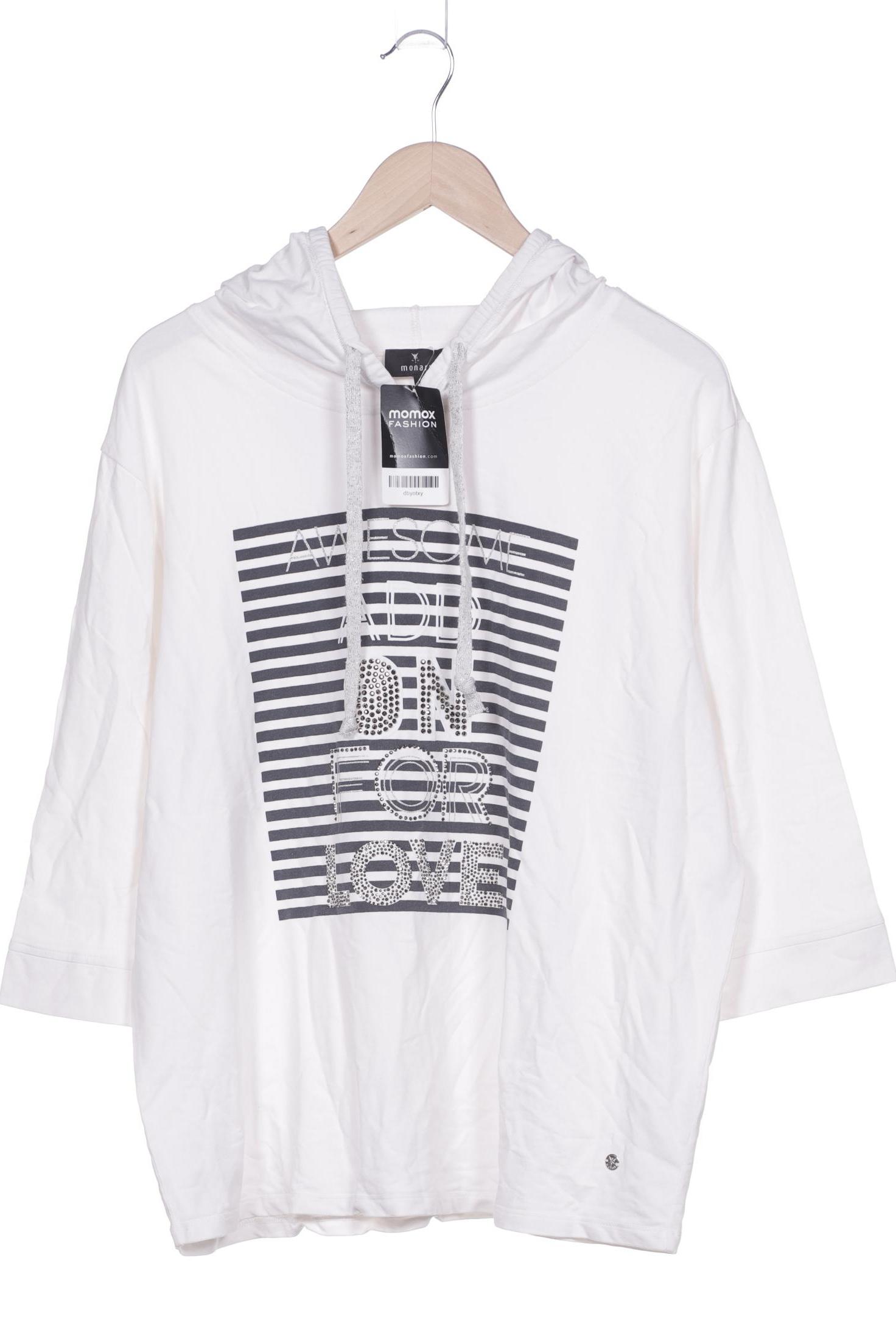 

monari Damen Kapuzenpullover, weiß, Gr. 44
