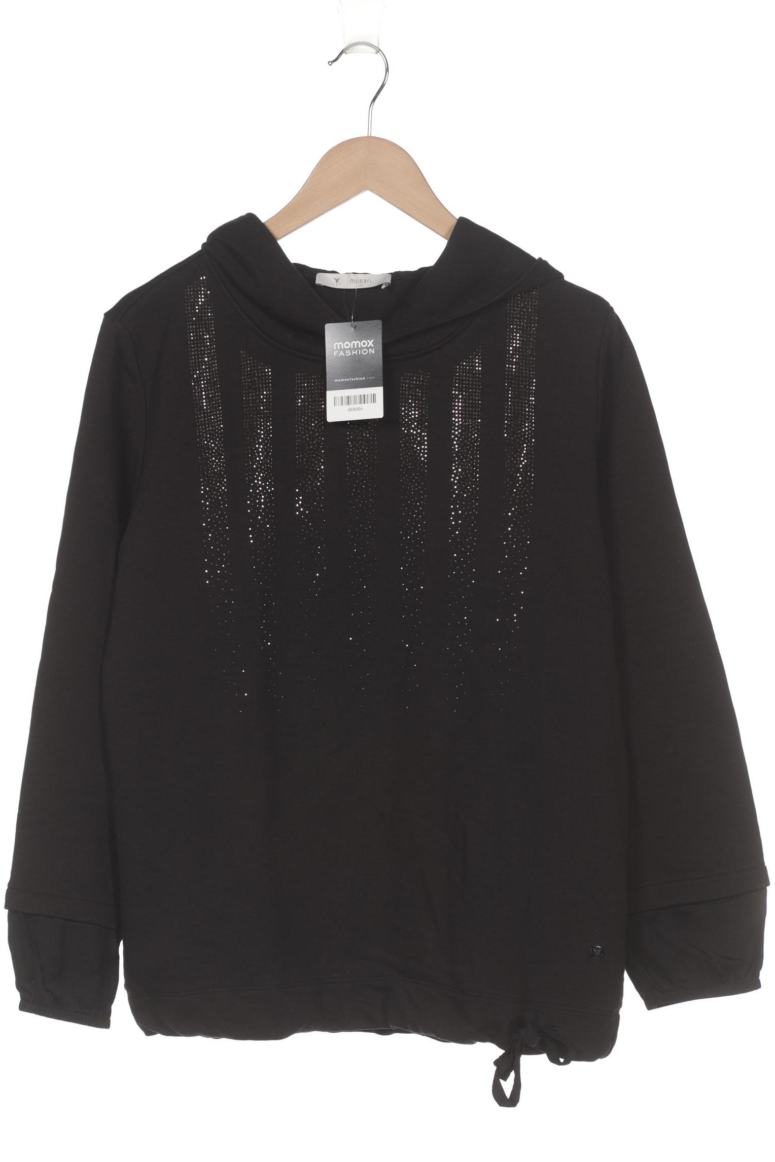 

monari Damen Kapuzenpullover, schwarz, Gr. 42