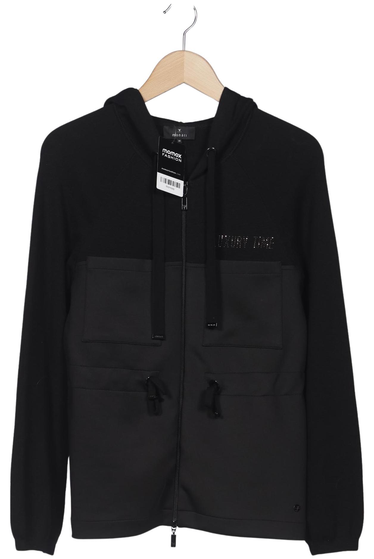 

monari Damen Kapuzenpullover, schwarz, Gr. 36