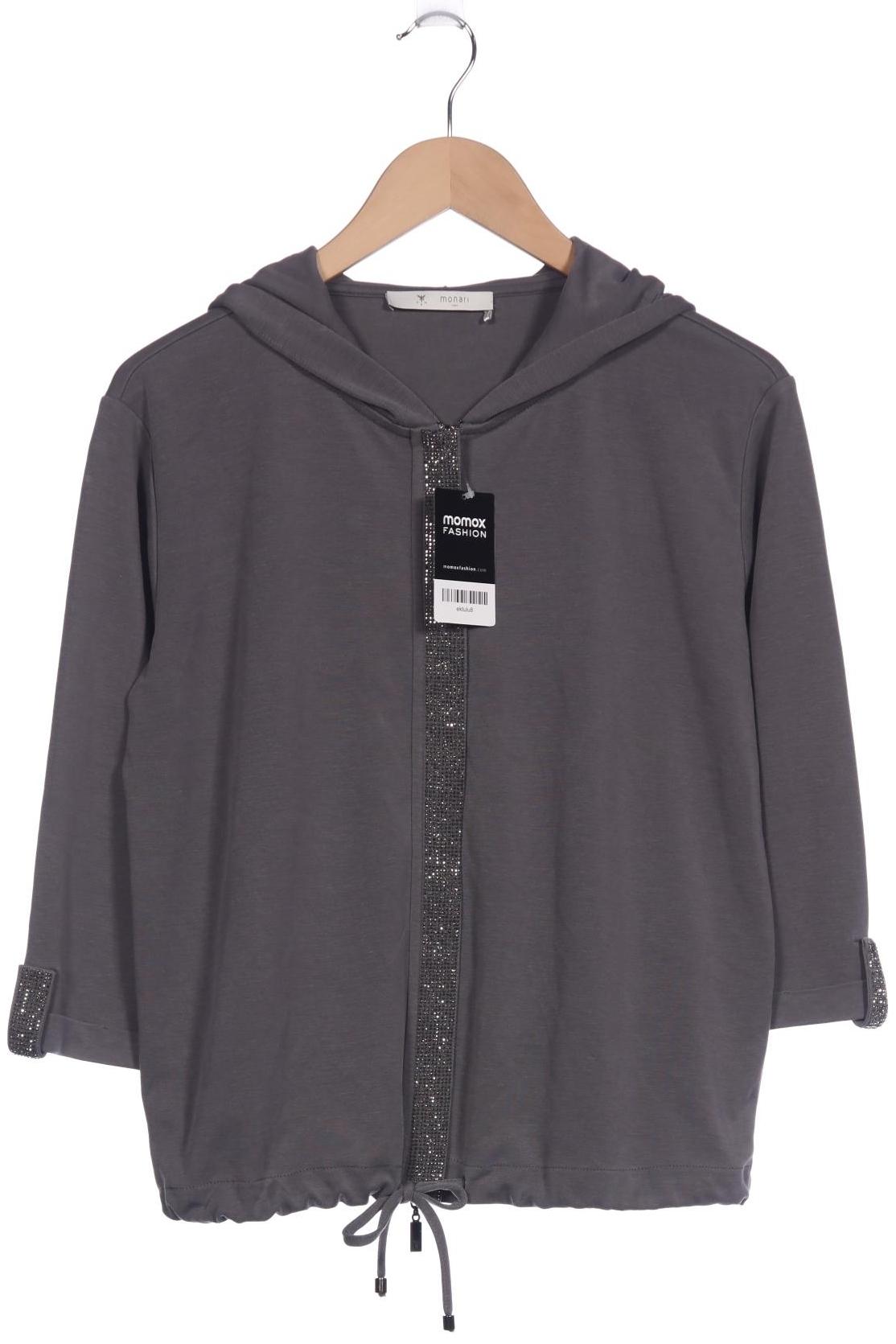 

monari Damen Kapuzenpullover, grau, Gr. 44