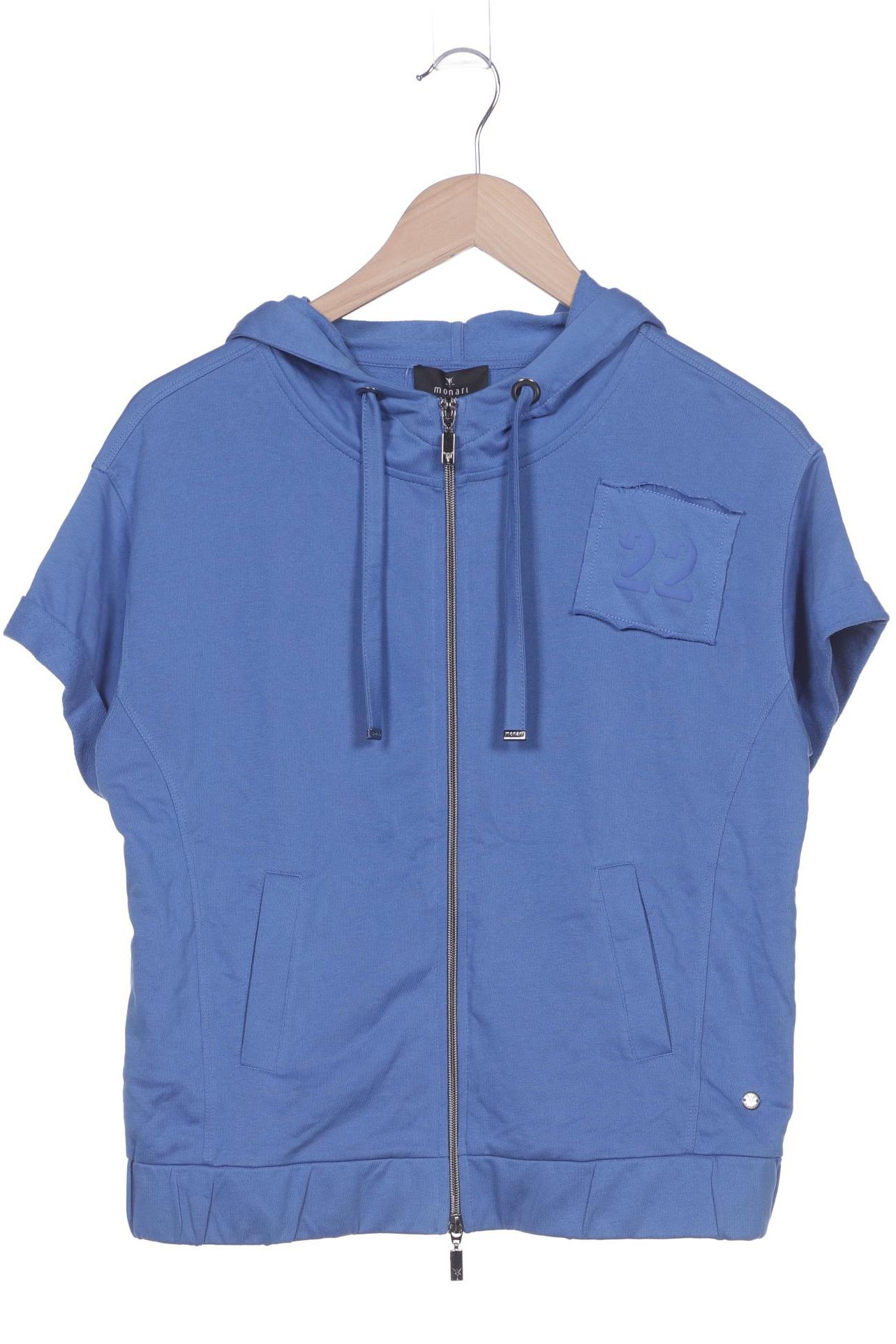 

monari Damen Kapuzenpullover, blau, Gr. 36