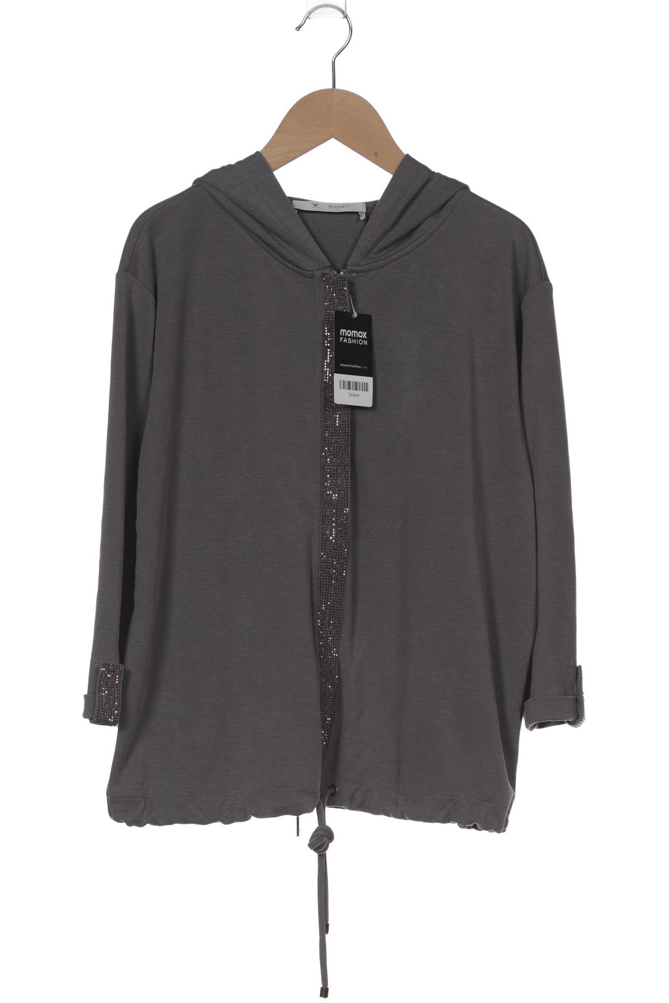 

monari Damen Kapuzenpullover, grau, Gr. 38