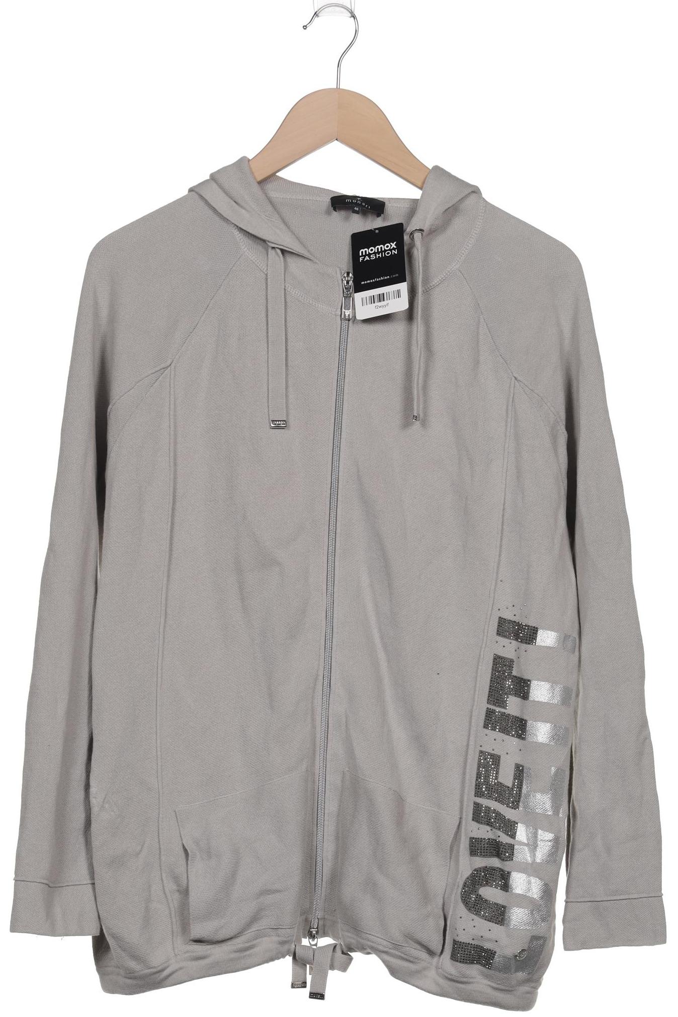 

monari Damen Kapuzenpullover, grau, Gr. 46