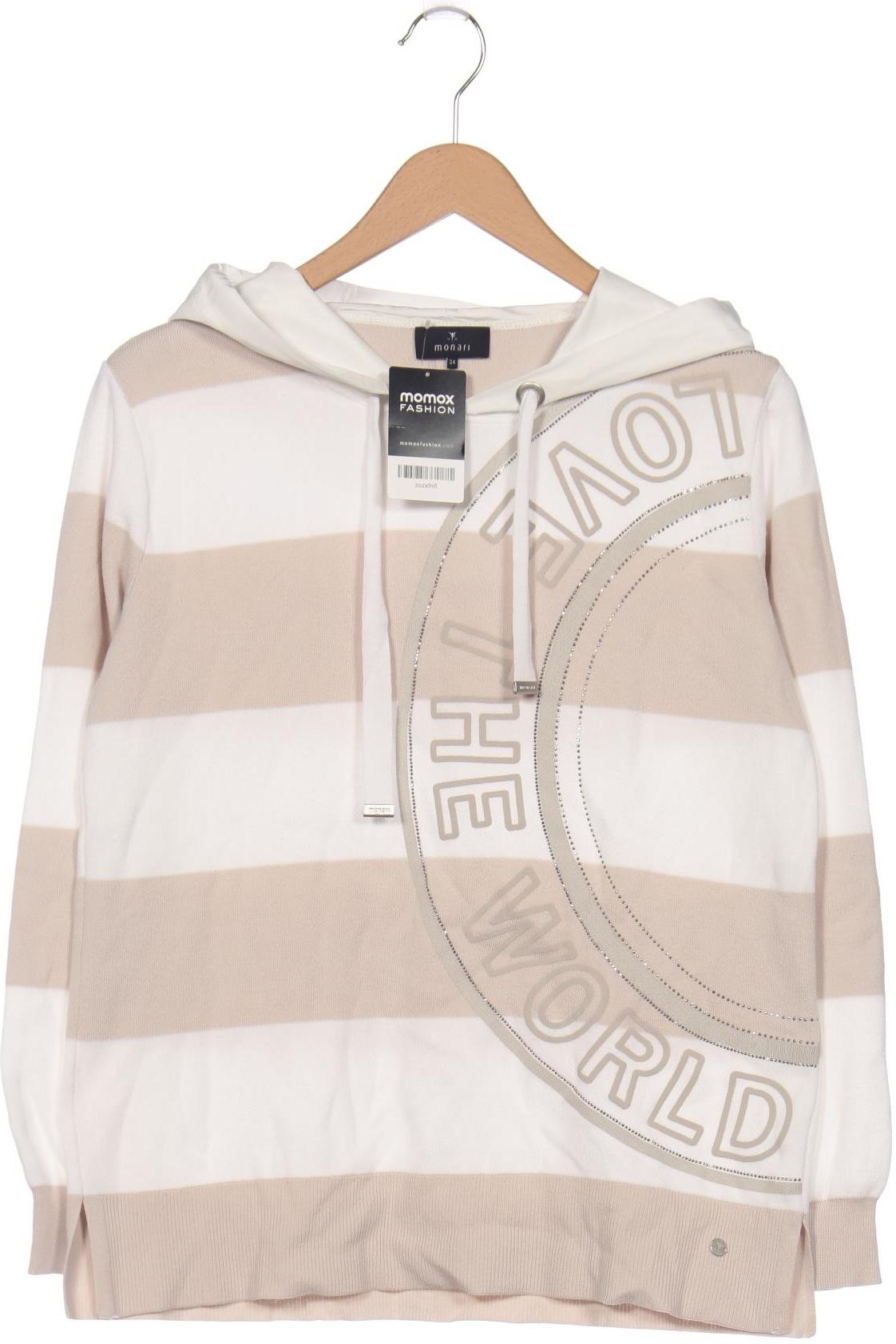 

monari Damen Kapuzenpullover, weiß, Gr. 34
