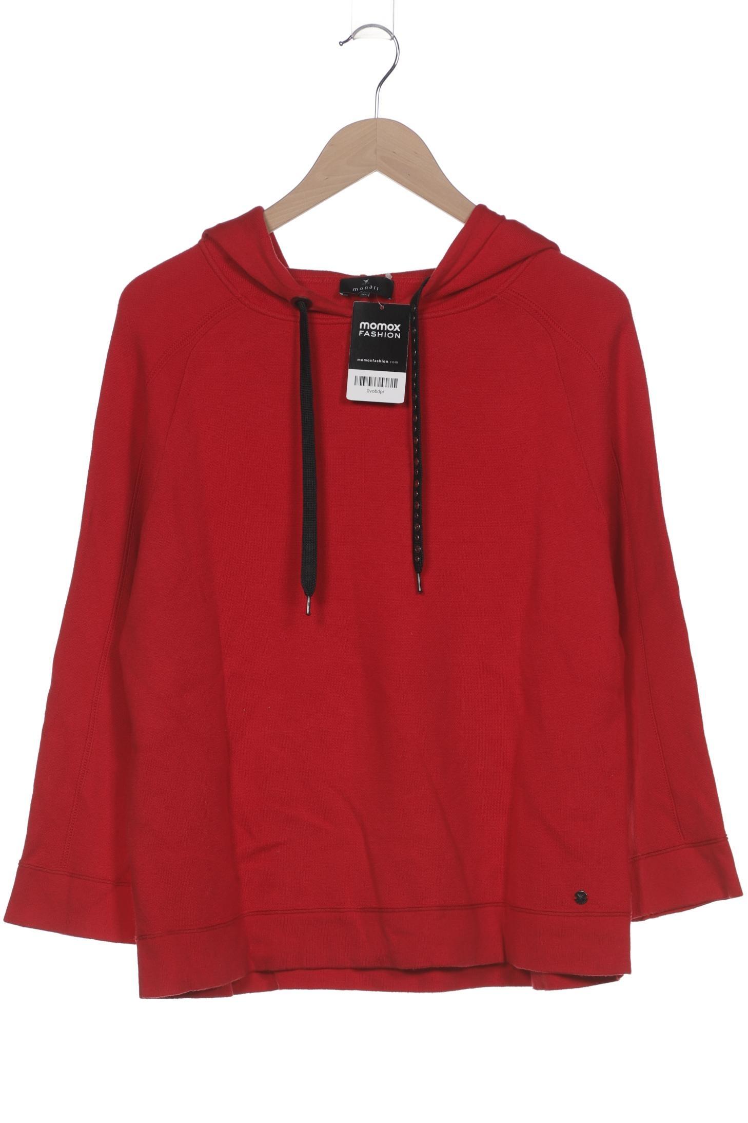 

monari Damen Kapuzenpullover, rot, Gr. 40
