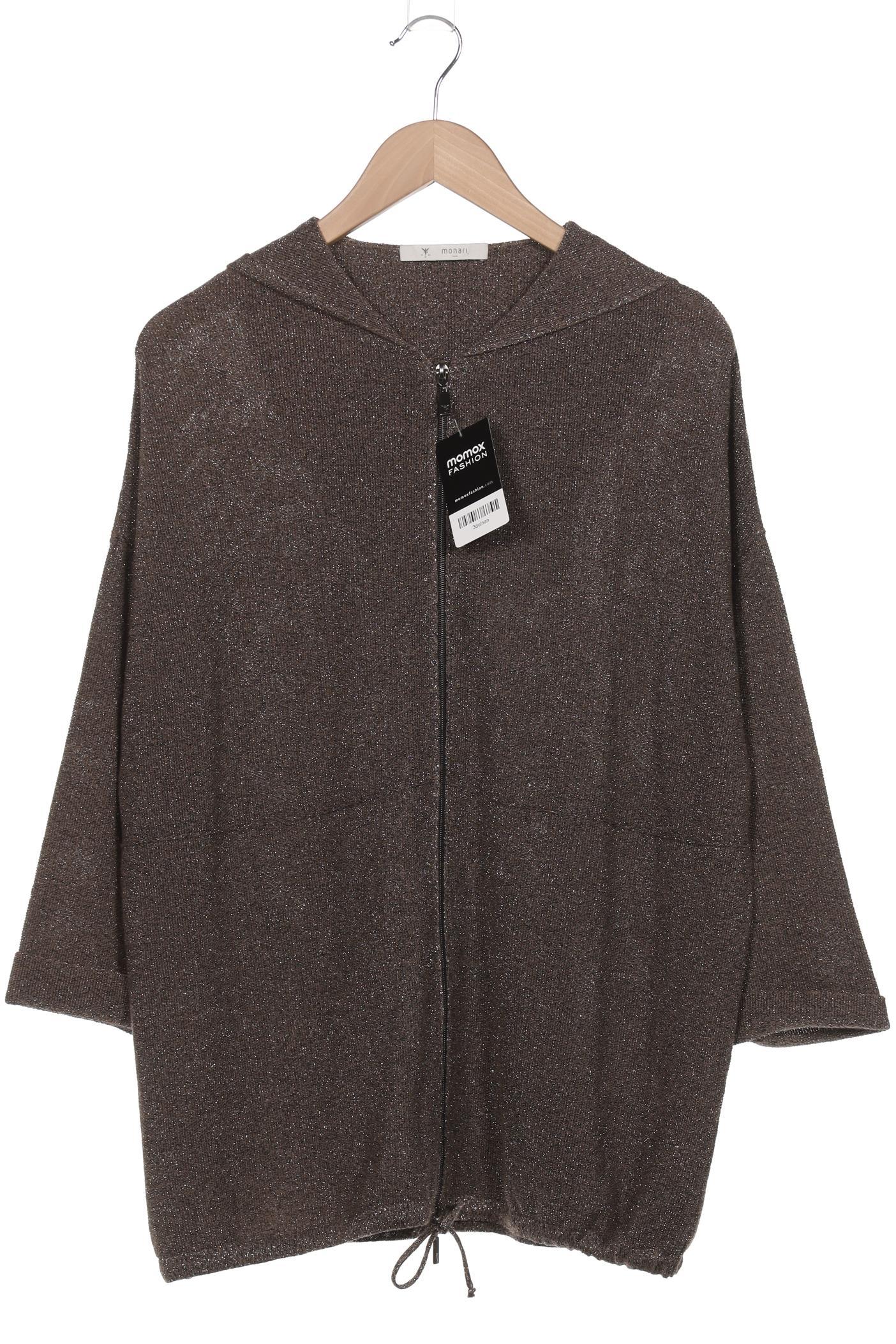 

monari Damen Kapuzenpullover, braun, Gr. 46