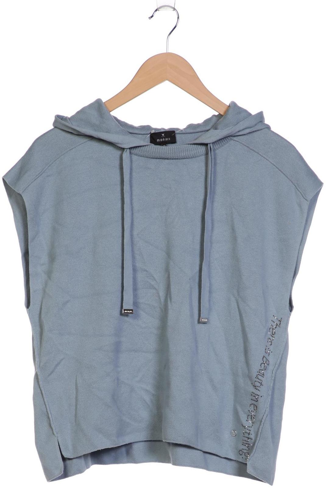 

monari Damen Kapuzenpullover, blau, Gr. 38