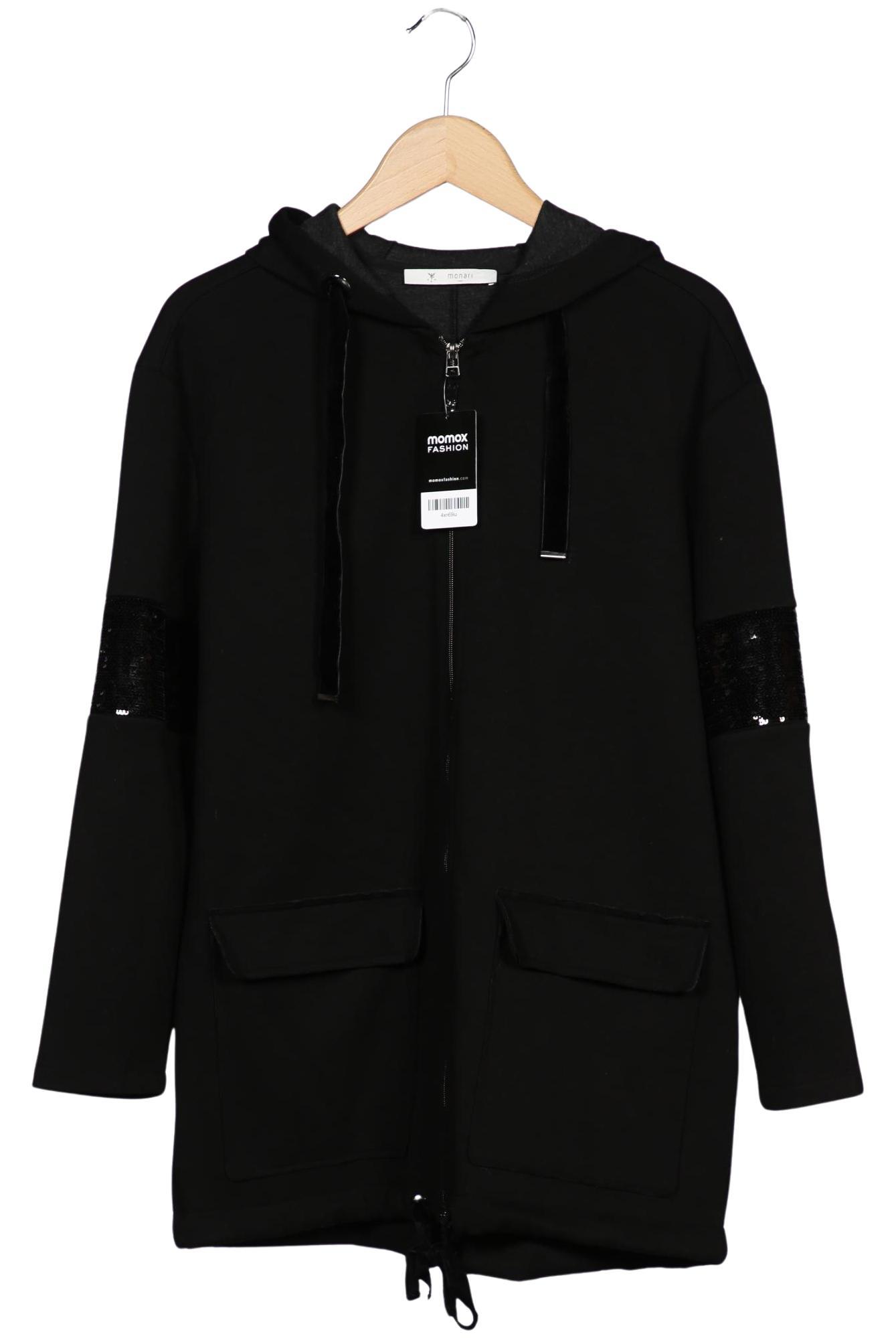 

monari Damen Kapuzenpullover, schwarz, Gr. 40