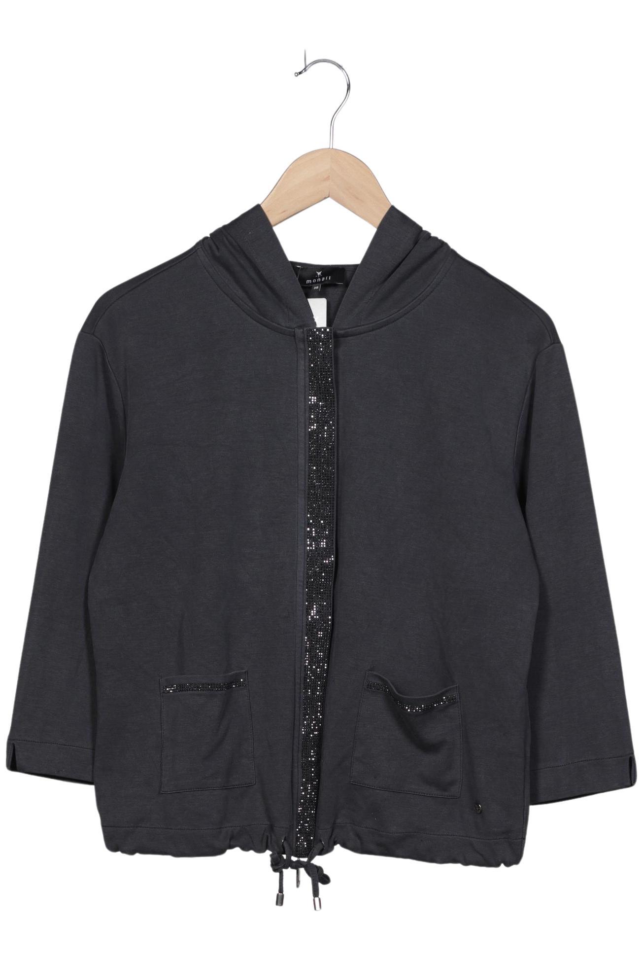 

monari Damen Kapuzenpullover, grau, Gr. 38