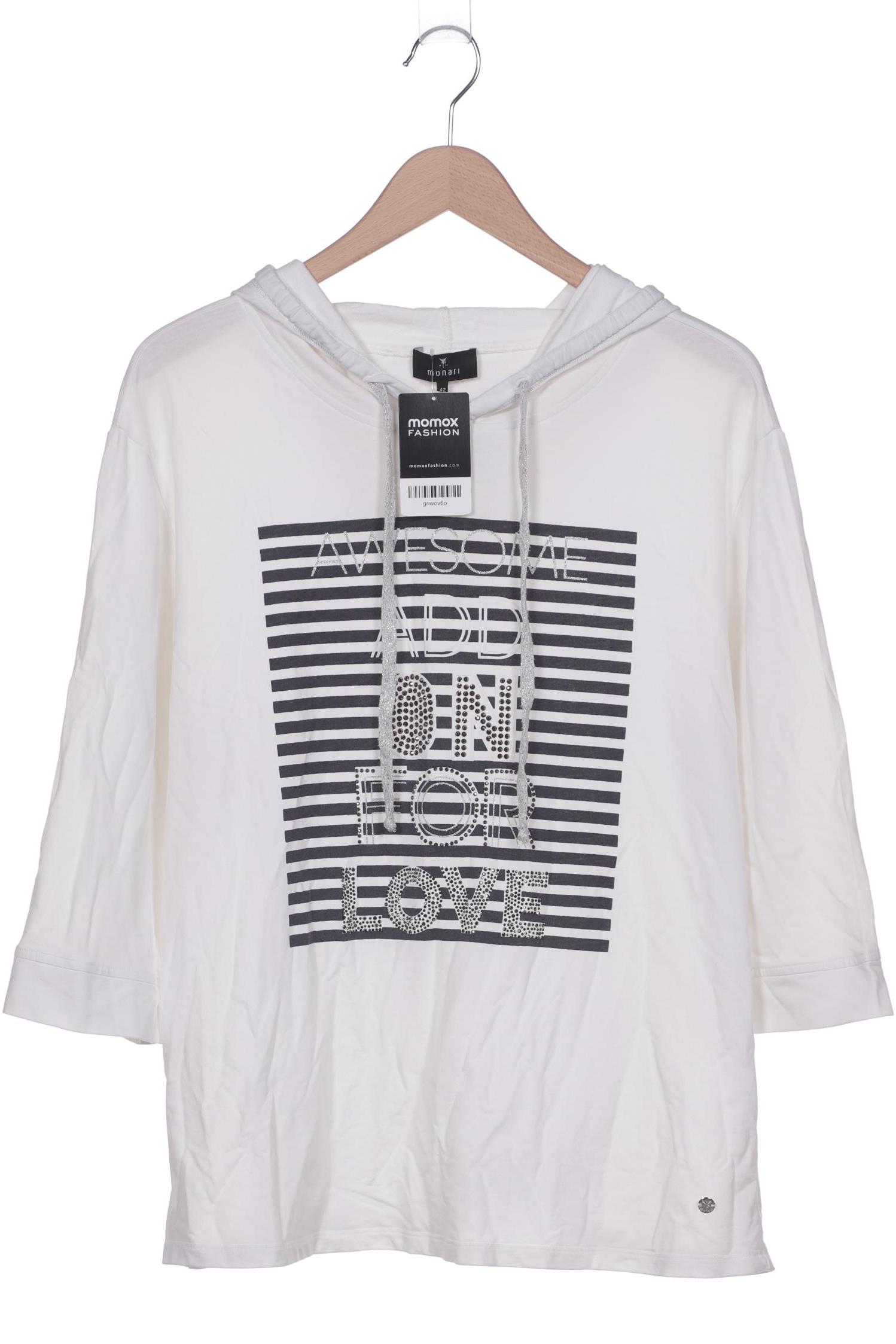 

monari Damen Kapuzenpullover, weiß, Gr. 42