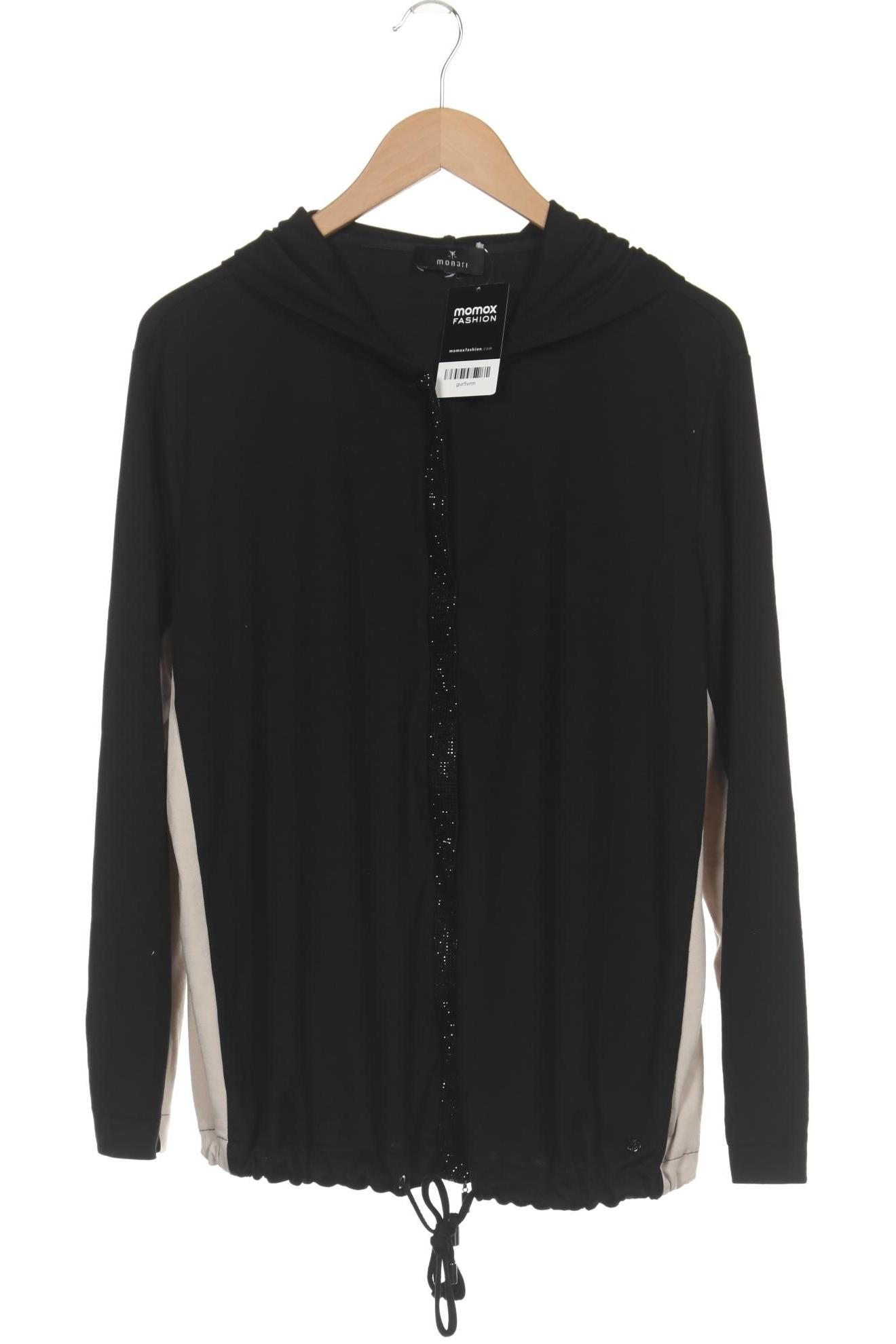 

monari Damen Kapuzenpullover, schwarz, Gr. 44