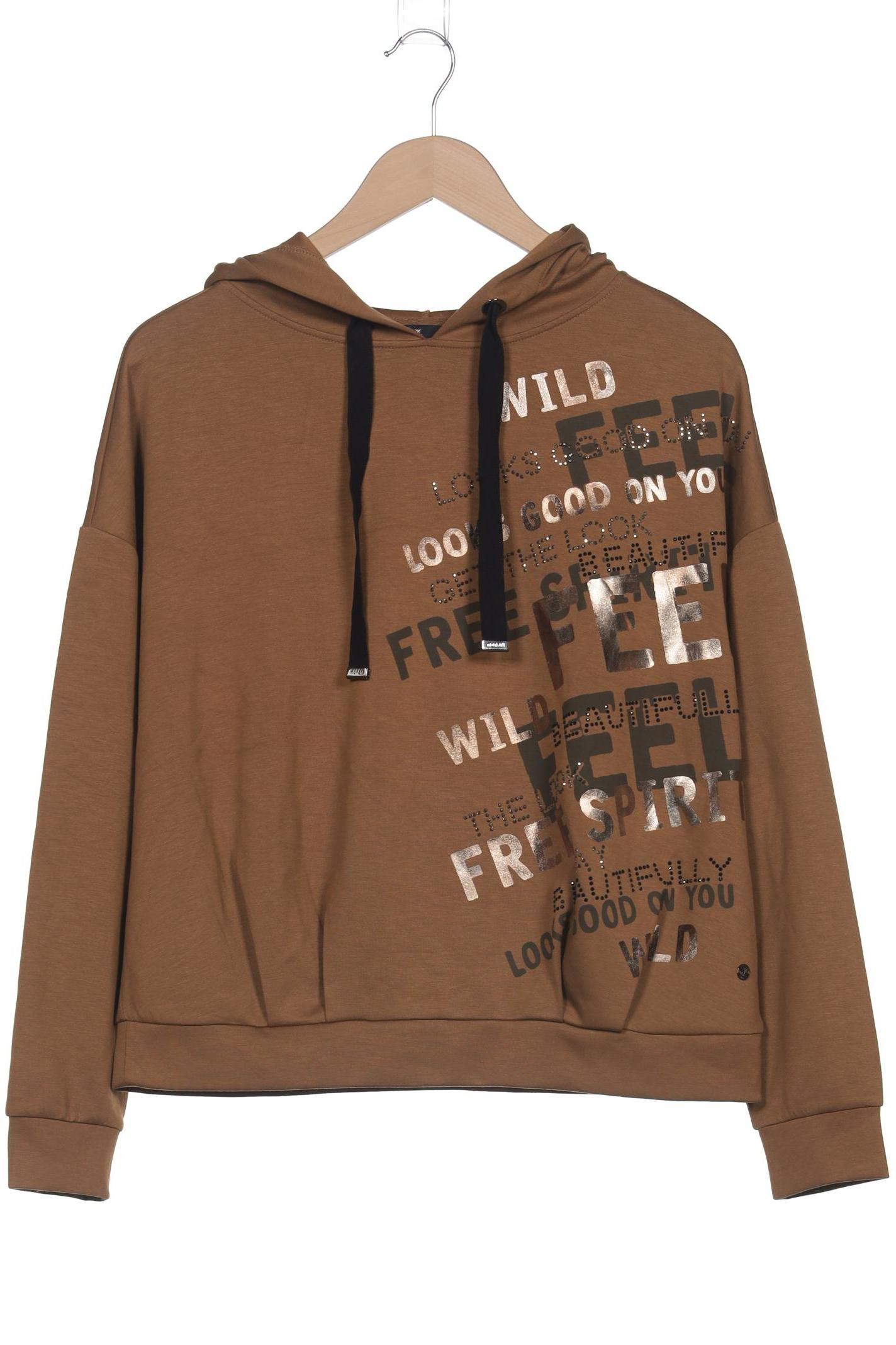 

monari Damen Kapuzenpullover, braun, Gr. 40