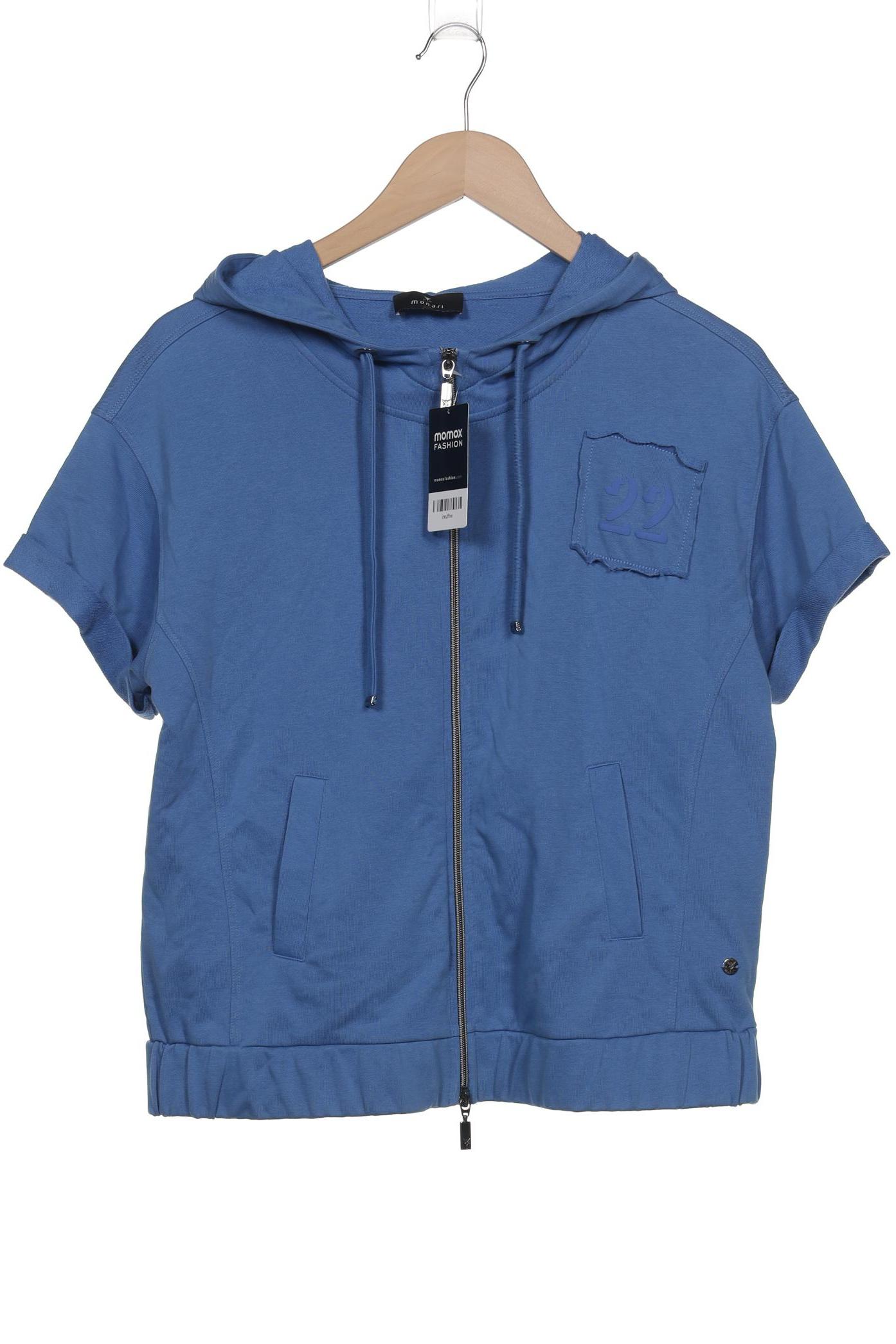 

monari Damen Kapuzenpullover, blau, Gr. 38