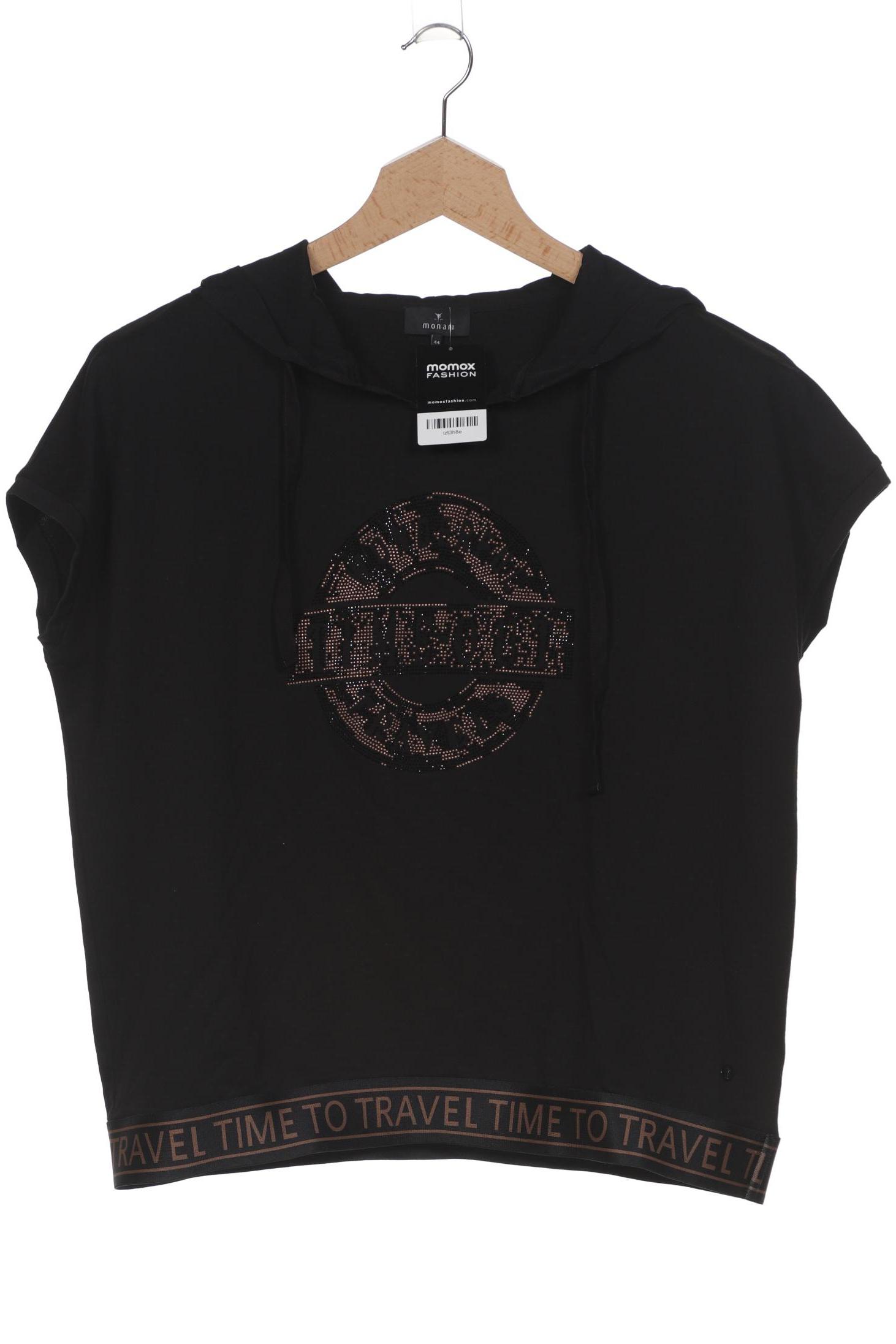 

monari Damen Kapuzenpullover, schwarz, Gr. 44