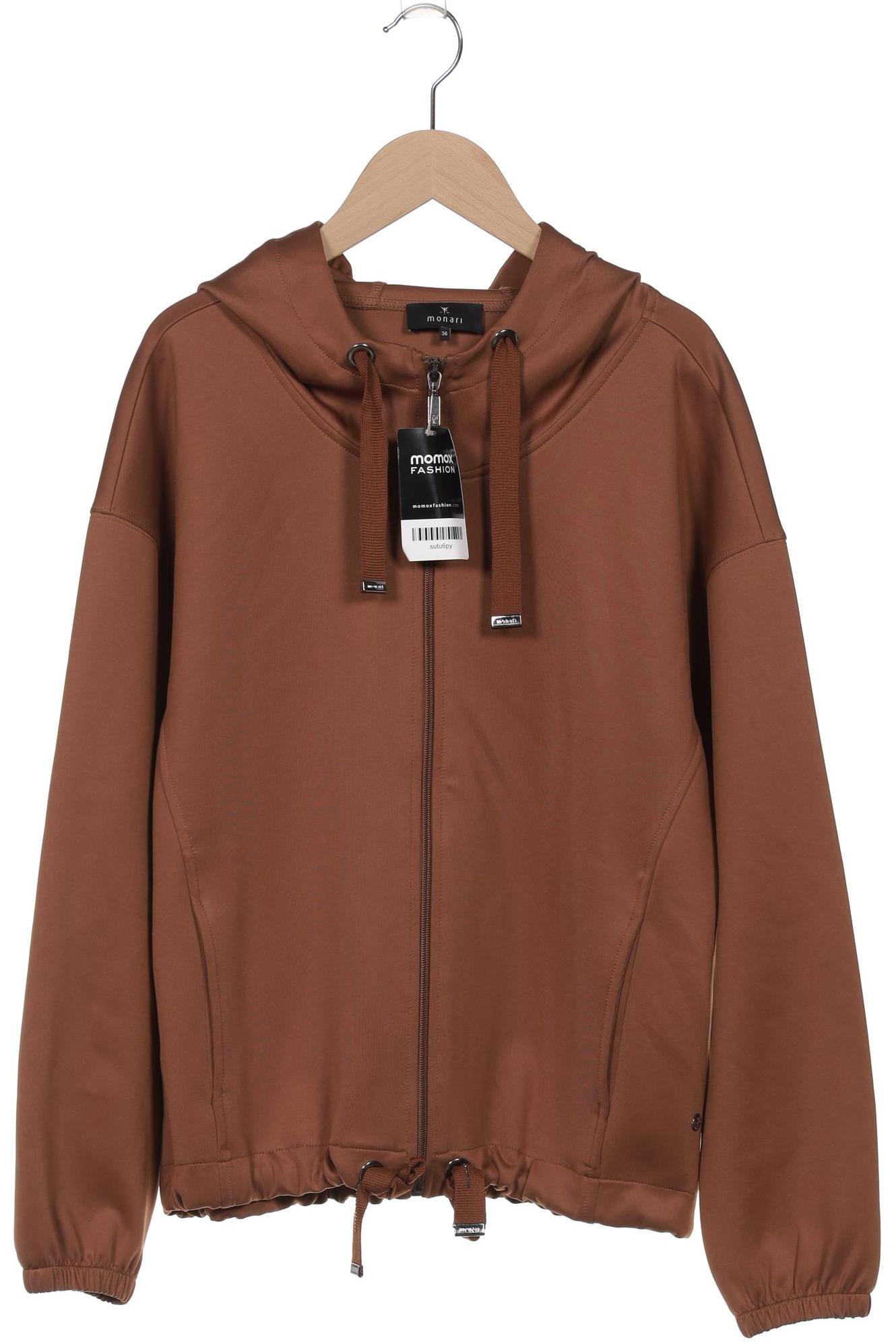 

monari Damen Kapuzenpullover, braun, Gr. 36