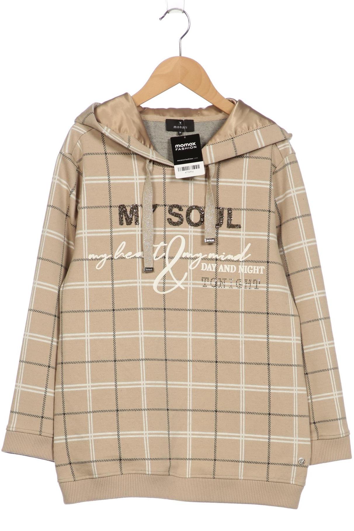

monari Damen Kapuzenpullover, beige, Gr. 38