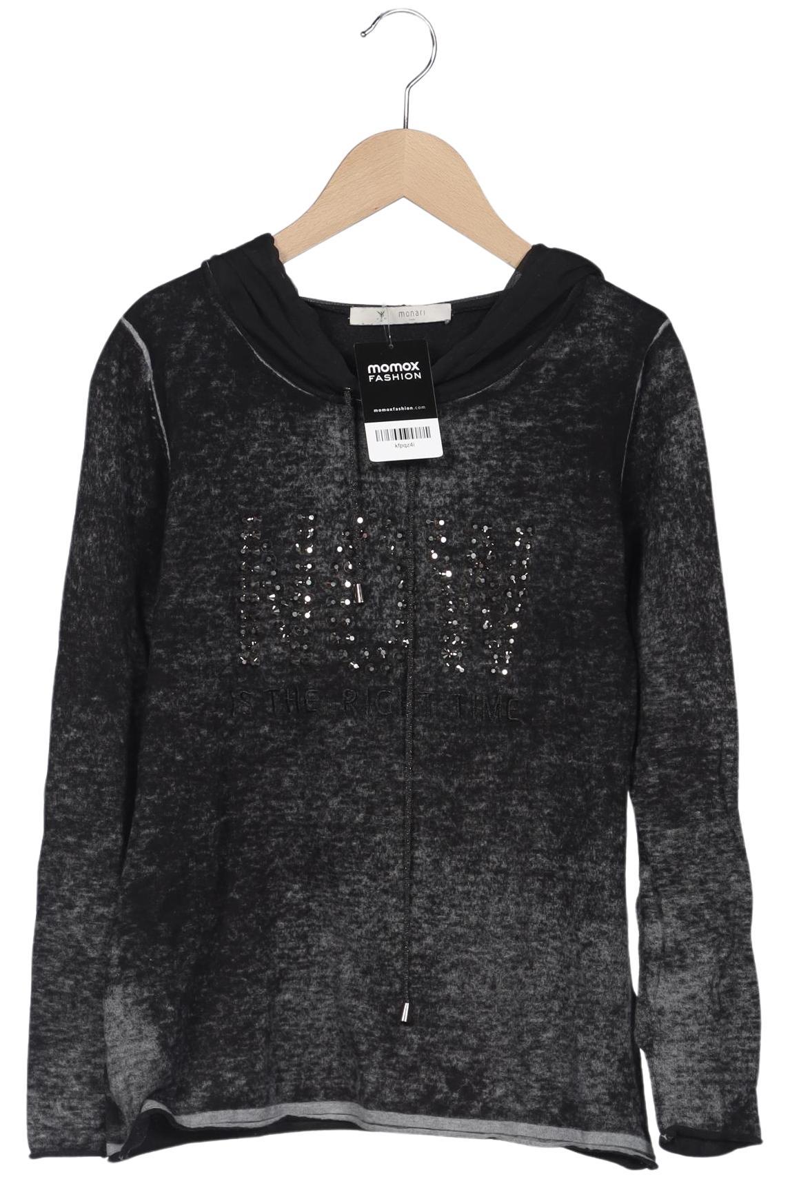 

monari Damen Kapuzenpullover, schwarz, Gr. 38