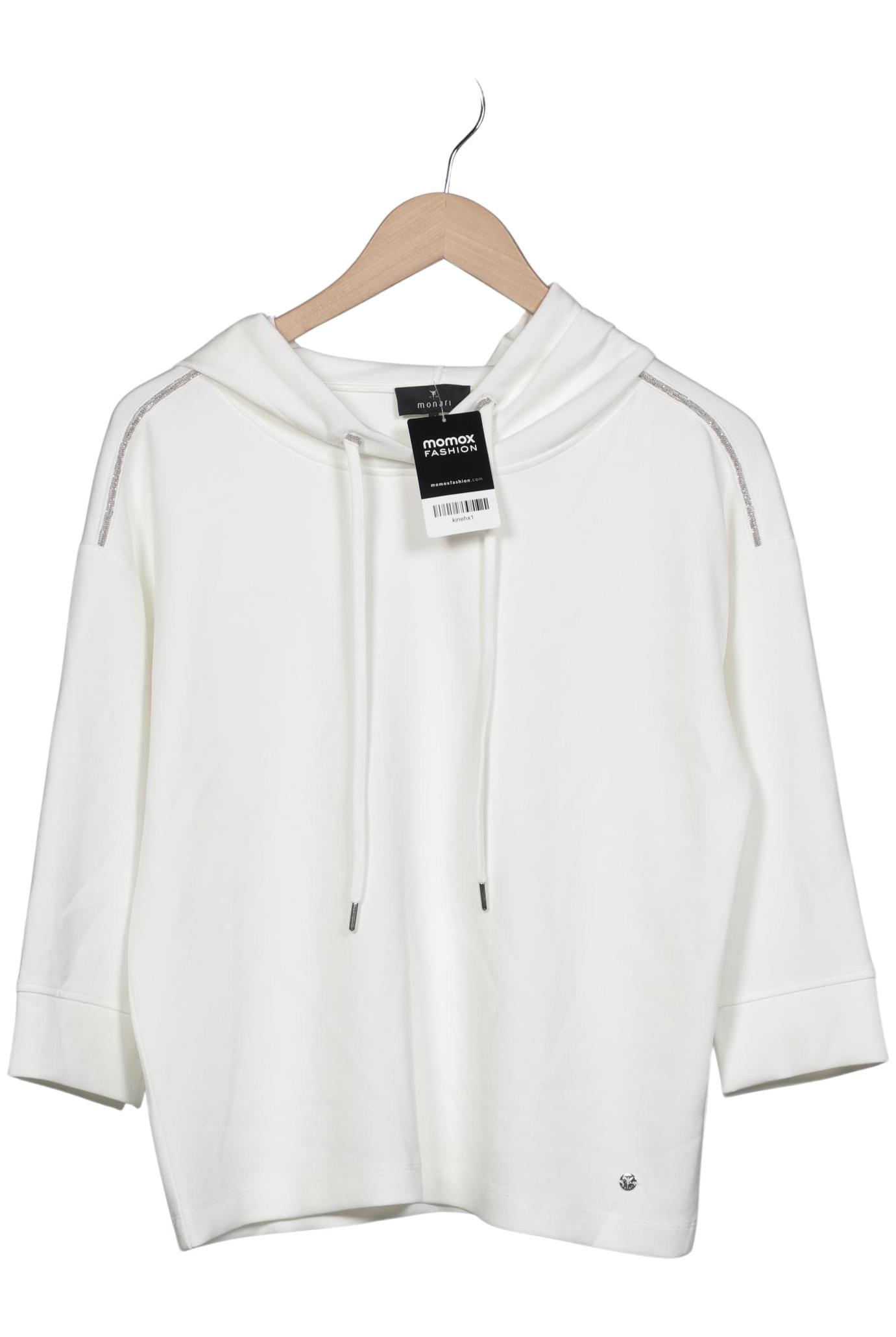 

monari Damen Kapuzenpullover, weiß, Gr. 36