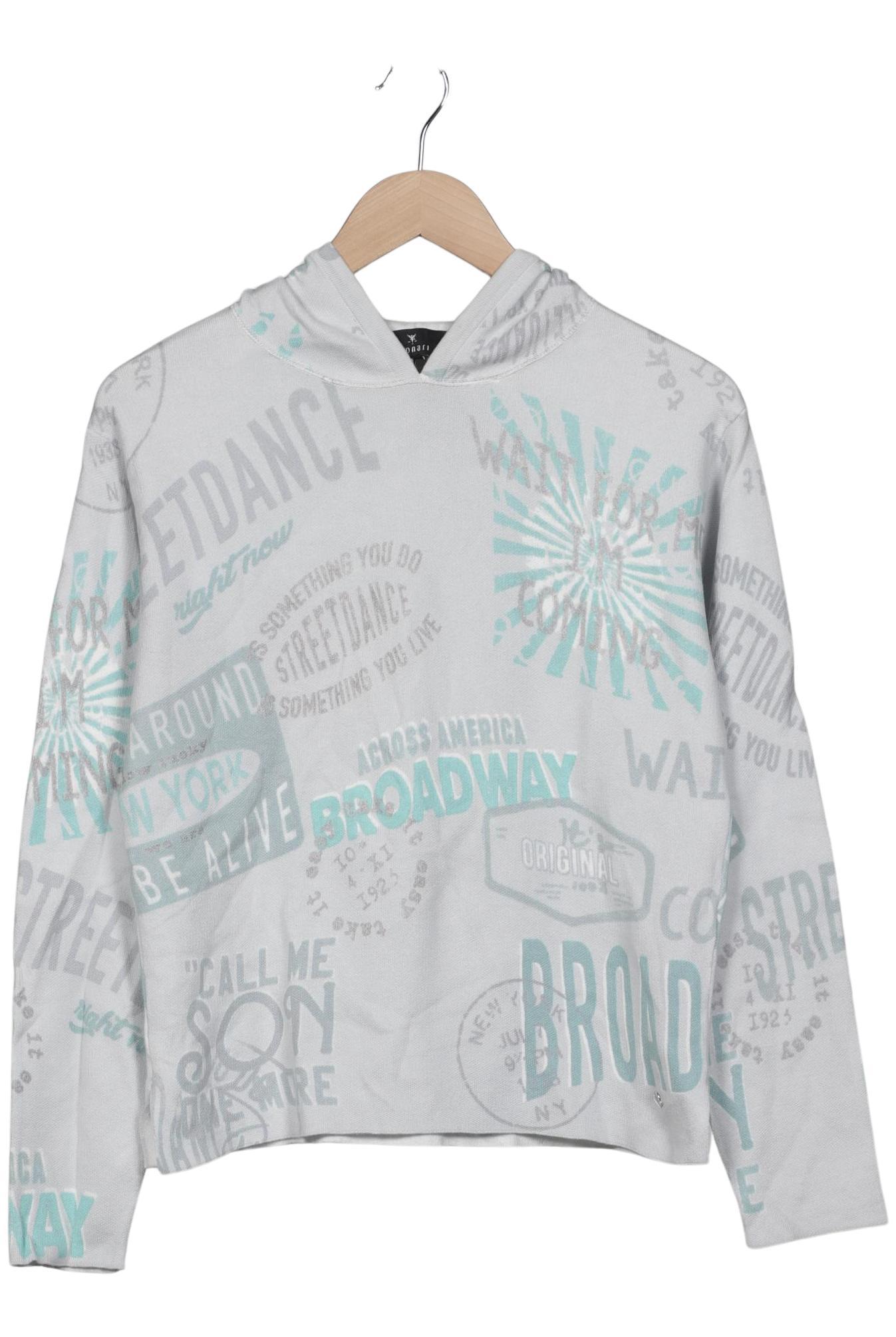 

monari Damen Kapuzenpullover, grau, Gr. 36