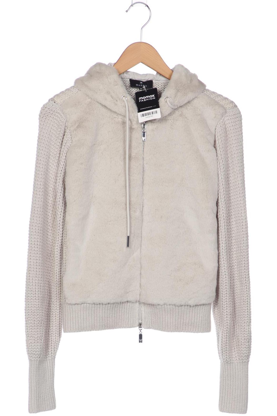 

monari Damen Kapuzenpullover, grau, Gr. 36