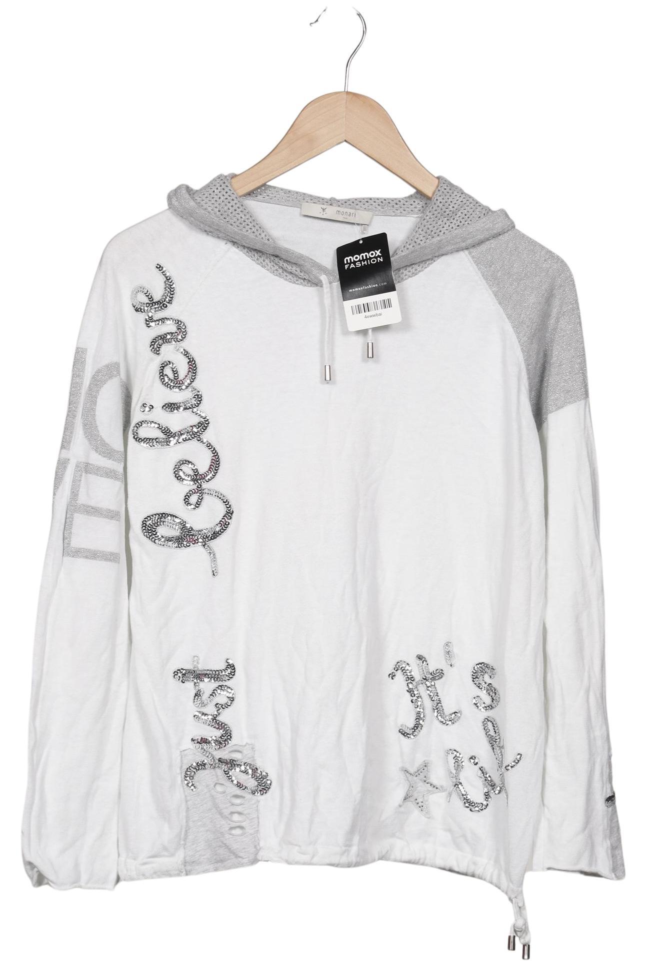 

monari Damen Kapuzenpullover, weiß, Gr. 44