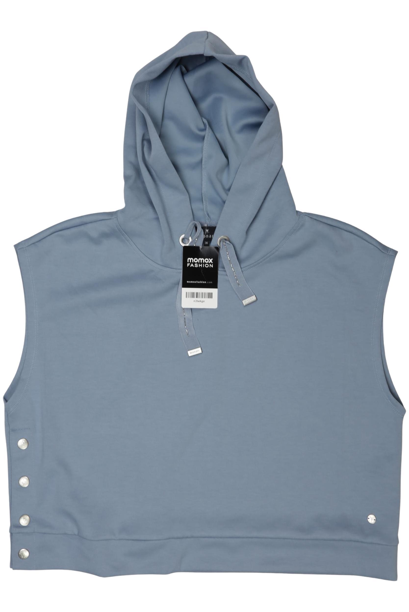 

monari Damen Kapuzenpullover, blau, Gr. 36