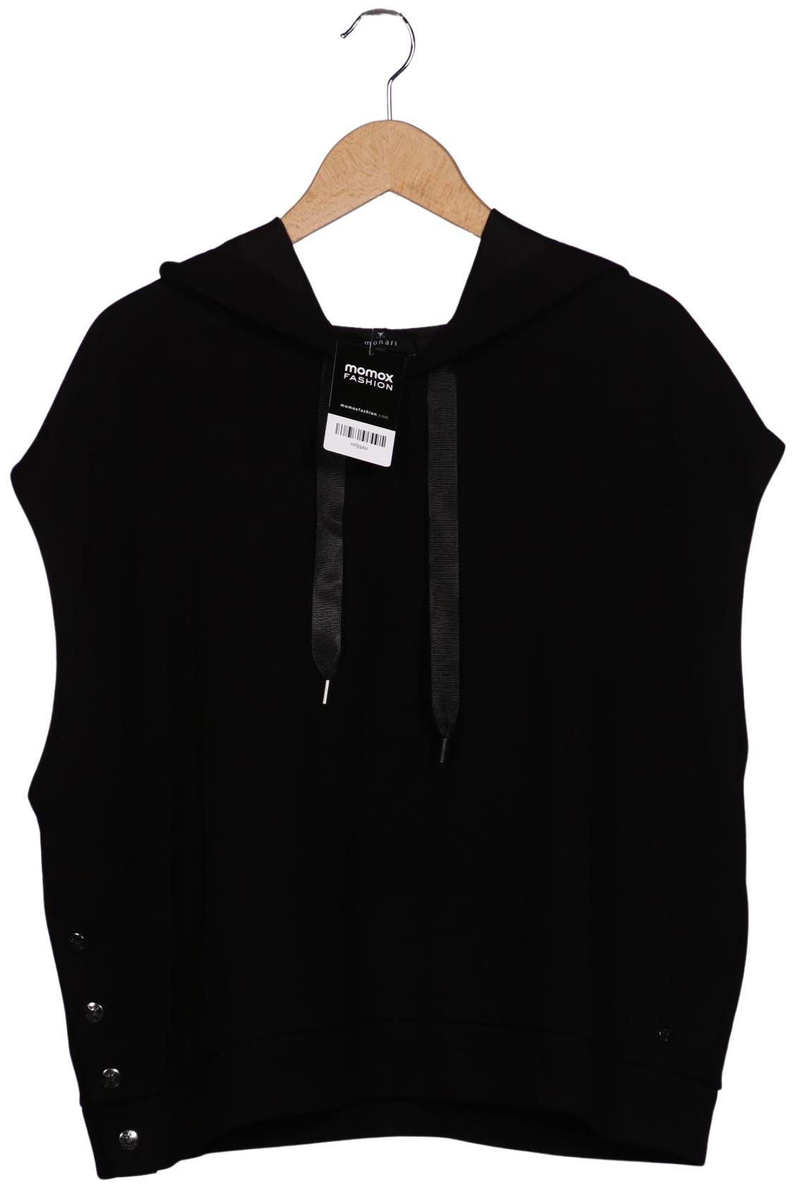 

monari Damen Kapuzenpullover, schwarz, Gr. 42