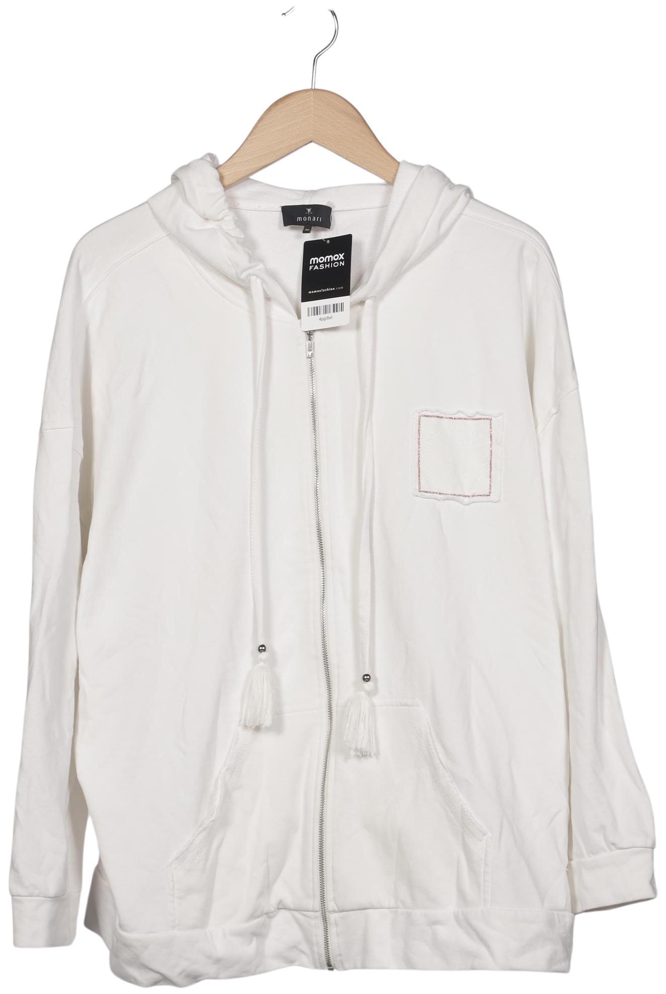 

monari Damen Kapuzenpullover, weiß, Gr. 46